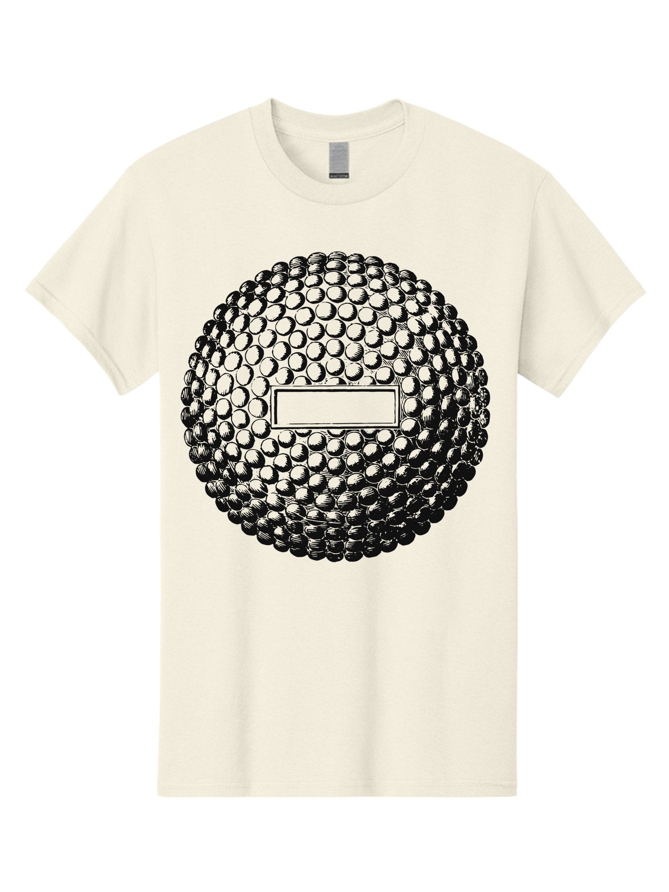 Clubshot Men'S Graphic Tee, 100% Cotton, Comfortable Casual Summer Wear, Machine Washable, Golf Ball, Textured Surface, Dimpled Pattern, Blank Label, Rectangular Shape, 3D Illustration, Graphic Design Element, Sports Imagery, Placeholder Text Aae196