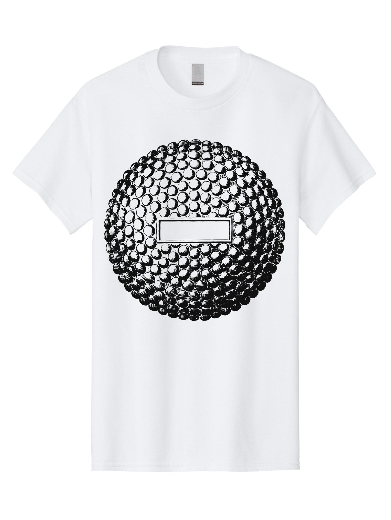 Clubshot Men'S Graphic Tee, 100% Cotton, Comfortable Casual Summer Wear, Machine Washable, Golf Ball, Textured Surface, Dimpled Pattern, Blank Label, Rectangular Shape, 3D Illustration, Graphic Design Element, Sports Imagery, Placeholder Text Aae196 5