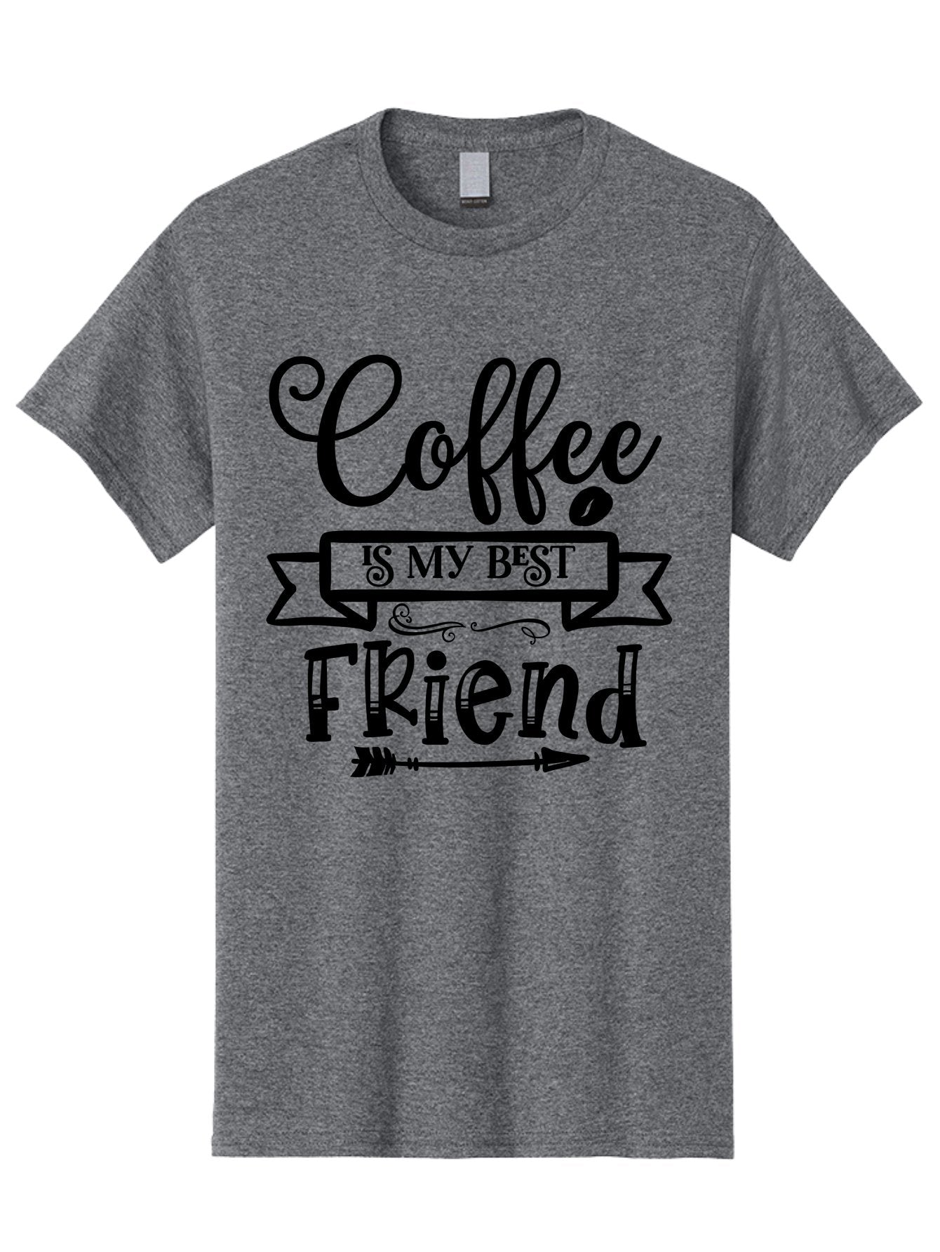 Coffee Is My Best Friend Men'S Graphic Tee, 100% Cotton, Comfortable Casual Summer Wear, Machine Washable, Coffee Lover, Coffee Obsession, Best Friend Coffee, Coffee Quote, Coffee Love, Coffee Addiction, Coffee Humor Aae200 9