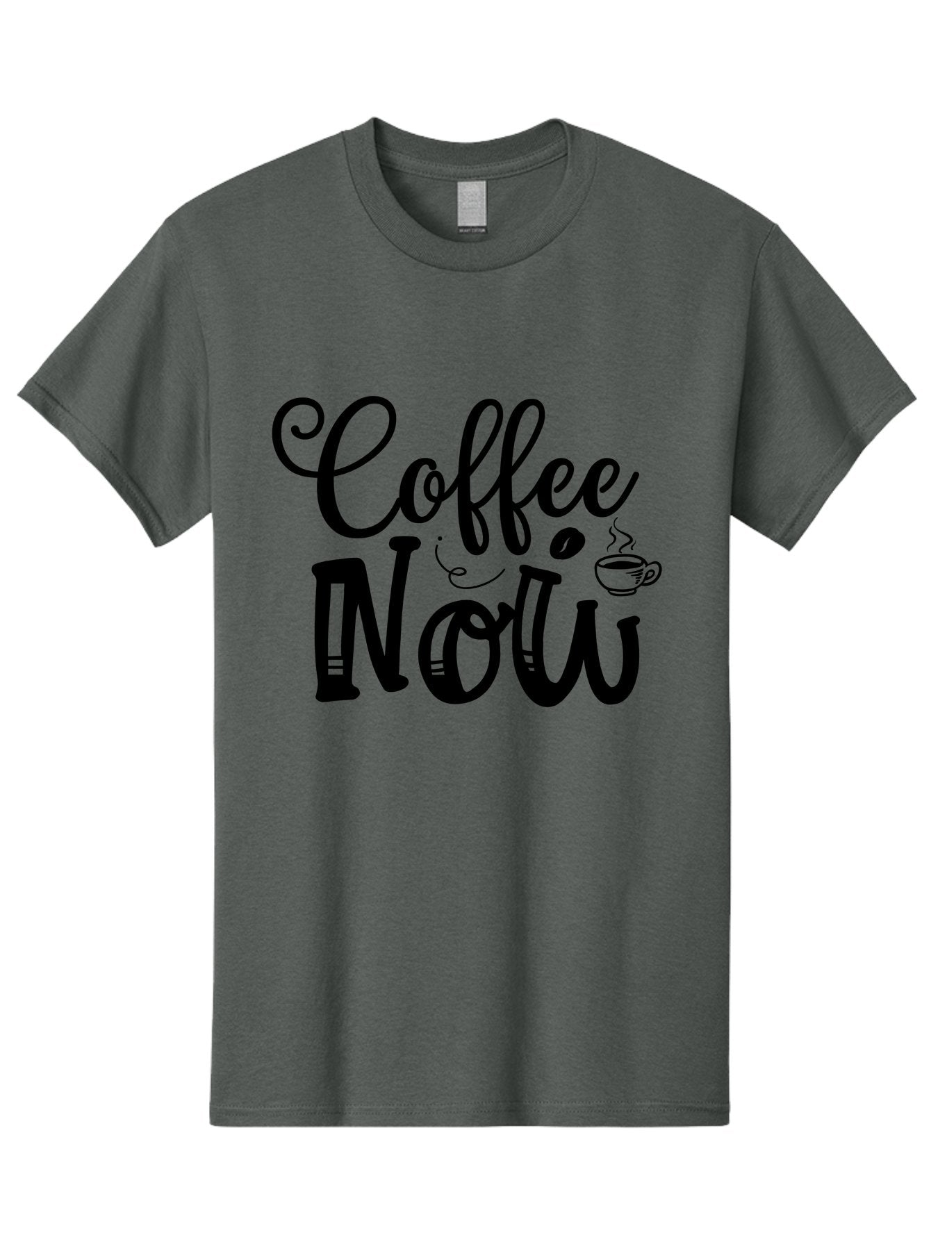 Coffee Now Men'S Graphic Tee, 100% Cotton, Comfortable Casual Summer Wear, Machine Washable, Coffee Shop Sign, Coffee Lover, Morning Pick-Me-Up, Caffeinated, Coffee Break, Coffee Culture Aae203 5