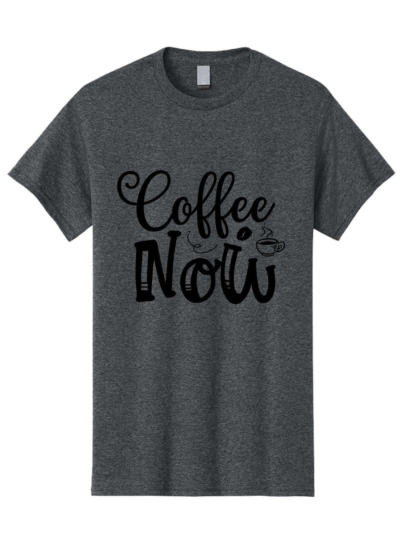 Coffee Now Men'S Graphic Tee, 100% Cotton, Comfortable Casual Summer Wear, Machine Washable, Coffee Shop Sign, Coffee Lover, Morning Pick-Me-Up, Caffeinated, Coffee Break, Coffee Culture Aae203