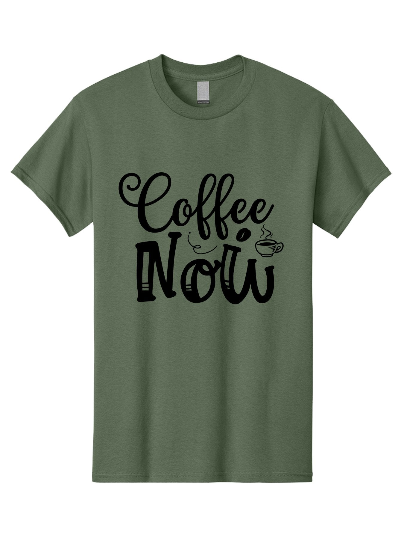 Coffee Now Men'S Graphic Tee, 100% Cotton, Comfortable Casual Summer Wear, Machine Washable, Coffee Shop Sign, Coffee Lover, Morning Pick-Me-Up, Caffeinated, Coffee Break, Coffee Culture Aae203 4