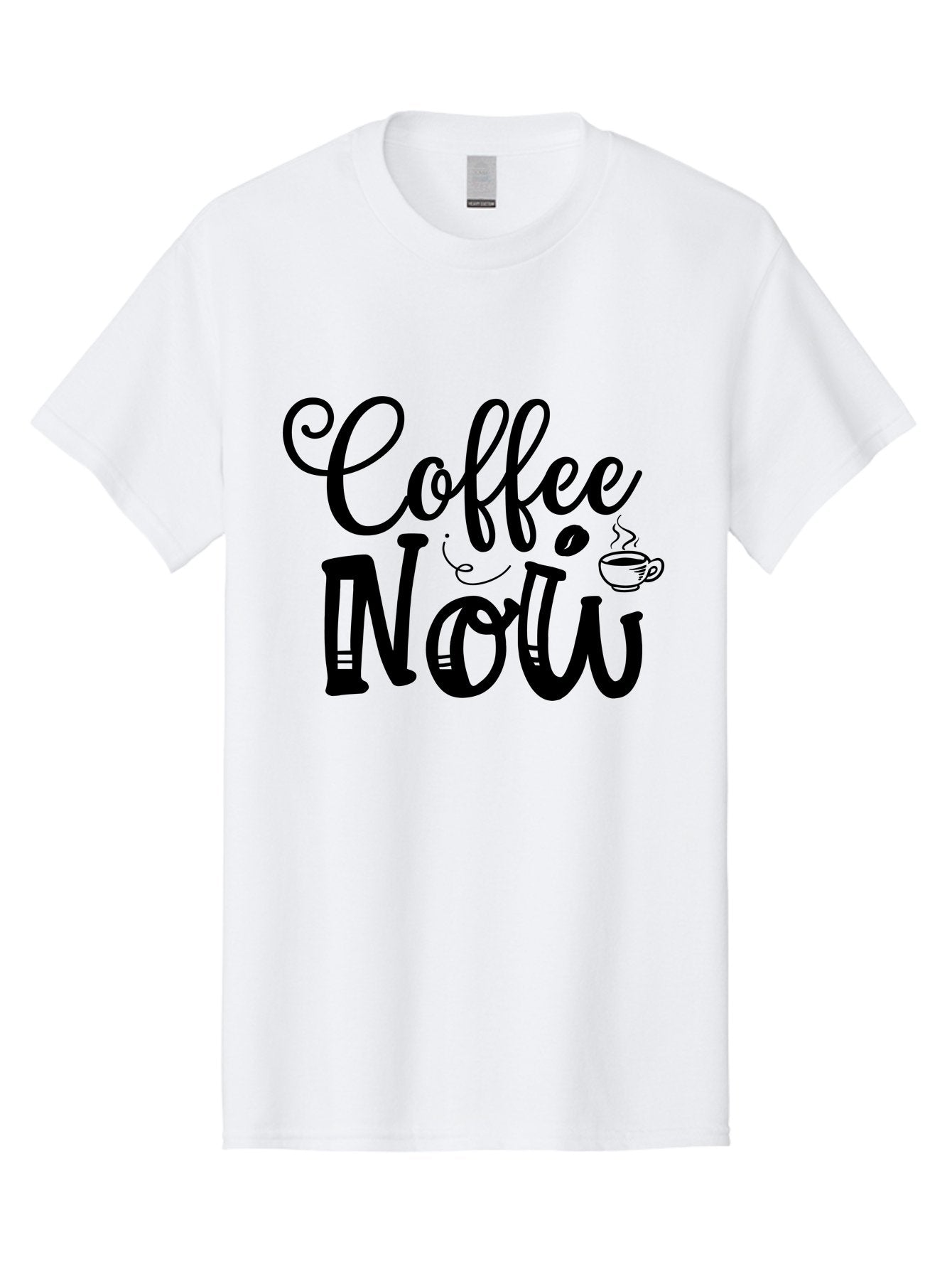 Coffee Now Men'S Graphic Tee, 100% Cotton, Comfortable Casual Summer Wear, Machine Washable, Coffee Shop Sign, Coffee Lover, Morning Pick-Me-Up, Caffeinated, Coffee Break, Coffee Culture Aae203 13