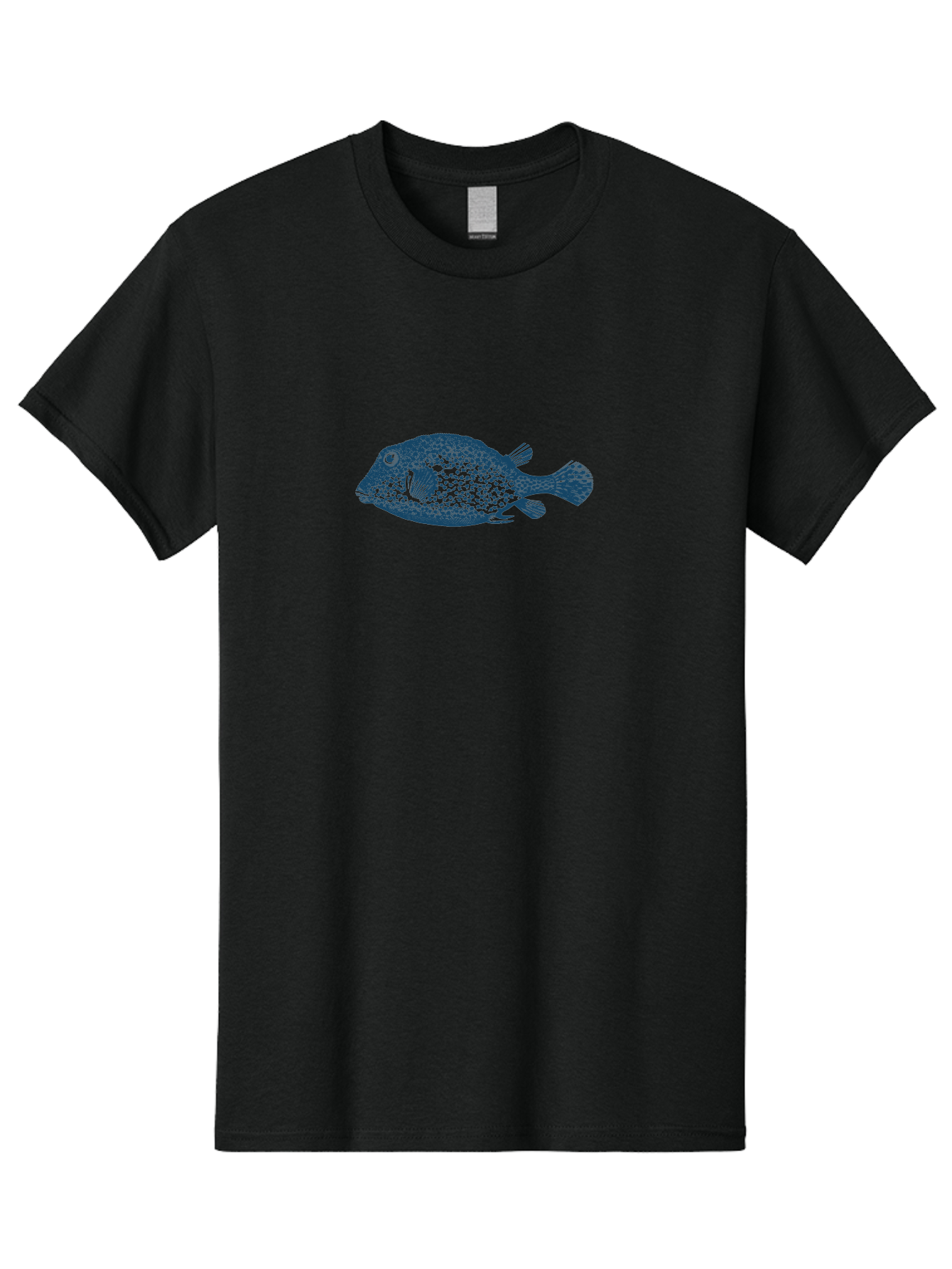 Cragfish 2 Men'S Graphic Tee, 100% Cotton, Comfortable Casual Summer Wear, Machine Washable, Stylized Fish, Blue Fish Graphic, Spotted Fish, Ocean Creature, Aquatic Life, Digital Art, Marine Animal Aae210 9