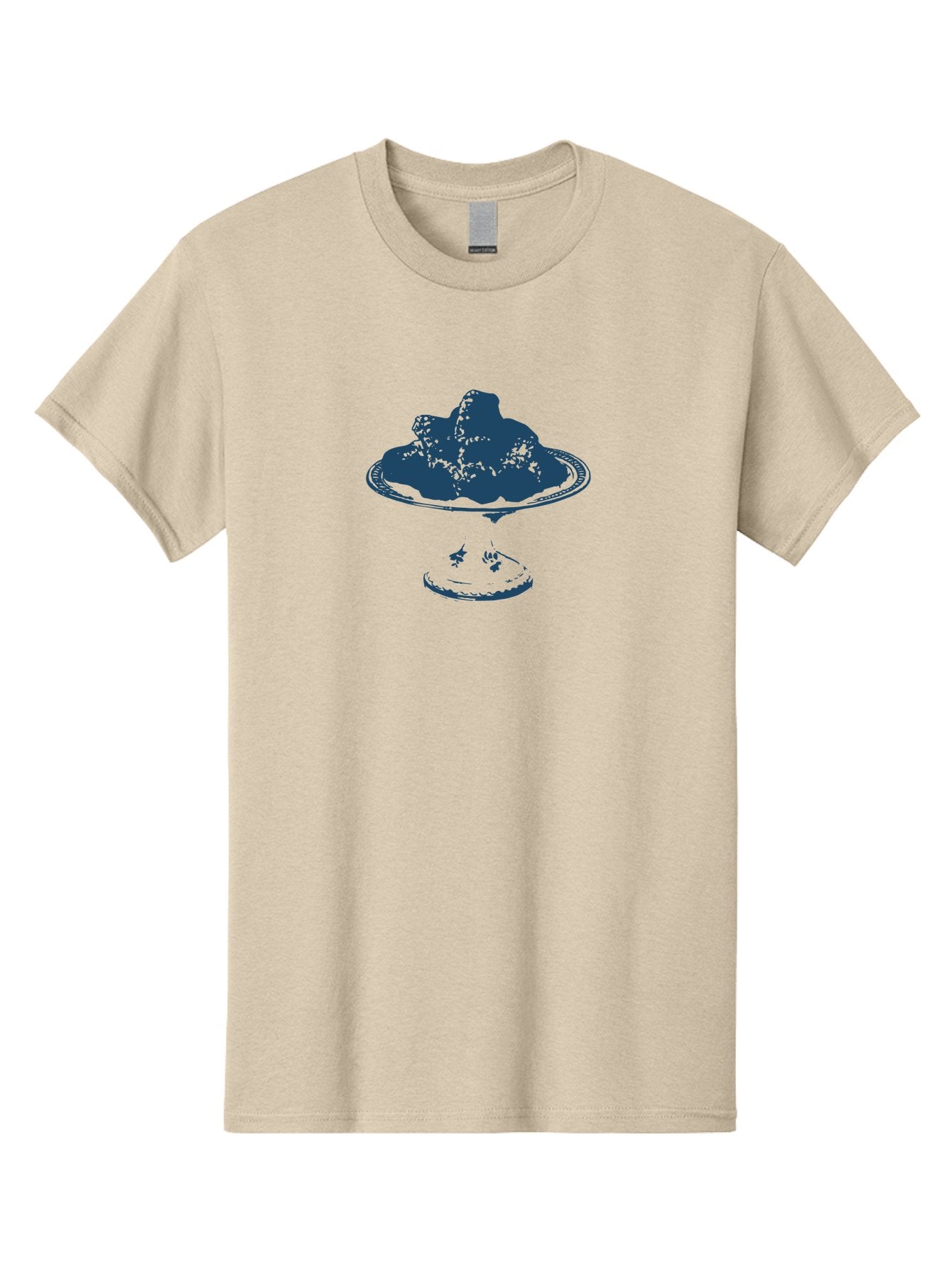 Crowned Cake Men'S Graphic Tee, 100% Cotton, Comfortable Casual Summer Wear, Machine Washable, Decadent Chocolate Cake, Dessert, Sweet Treat, Rich Flavor, Indulgent Pleasure, Chocolate Lover, Cake On Pedestal Aae217 3