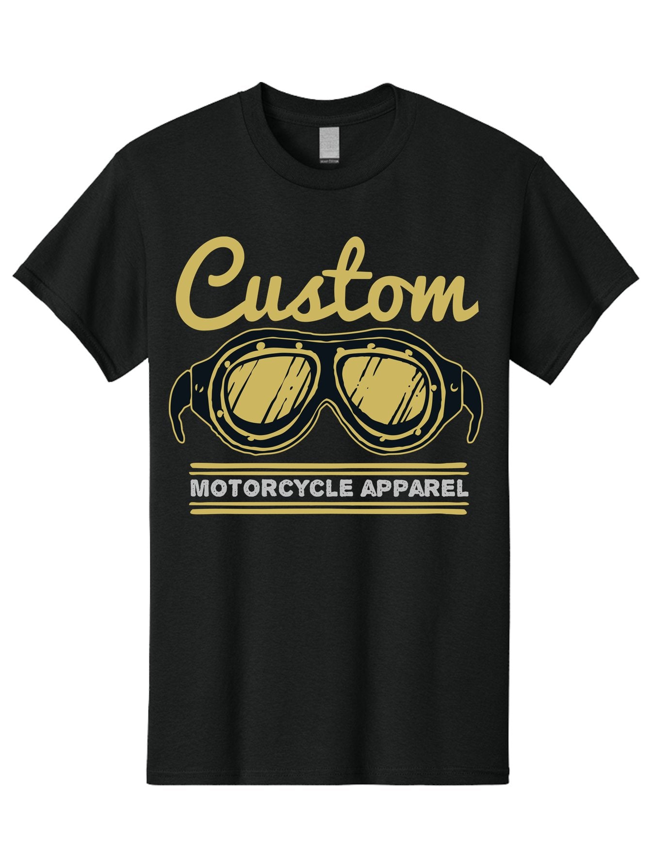 Custom Apparel Men'S Graphic Tee, 100% Cotton, Comfortable Casual Summer Wear, Machine Washable, Vintage Motorcycle Goggles, Custom Apparel, Biker Accessories, Retro Style, Motorcycle Culture, Custom Clothing Aae221 8