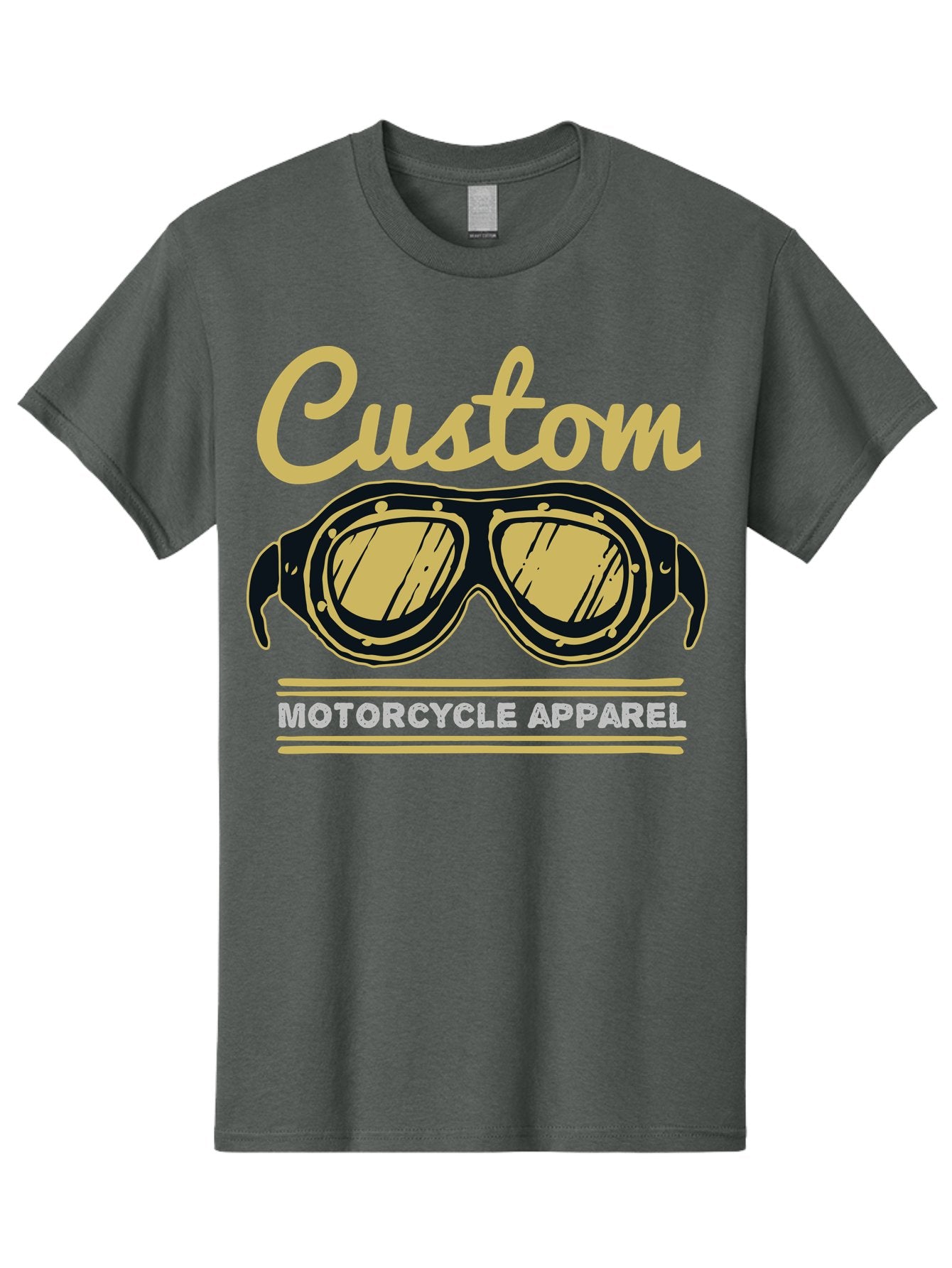 Custom Apparel Men'S Graphic Tee, 100% Cotton, Comfortable Casual Summer Wear, Machine Washable, Vintage Motorcycle Goggles, Custom Apparel, Biker Accessories, Retro Style, Motorcycle Culture, Custom Clothing Aae221 12