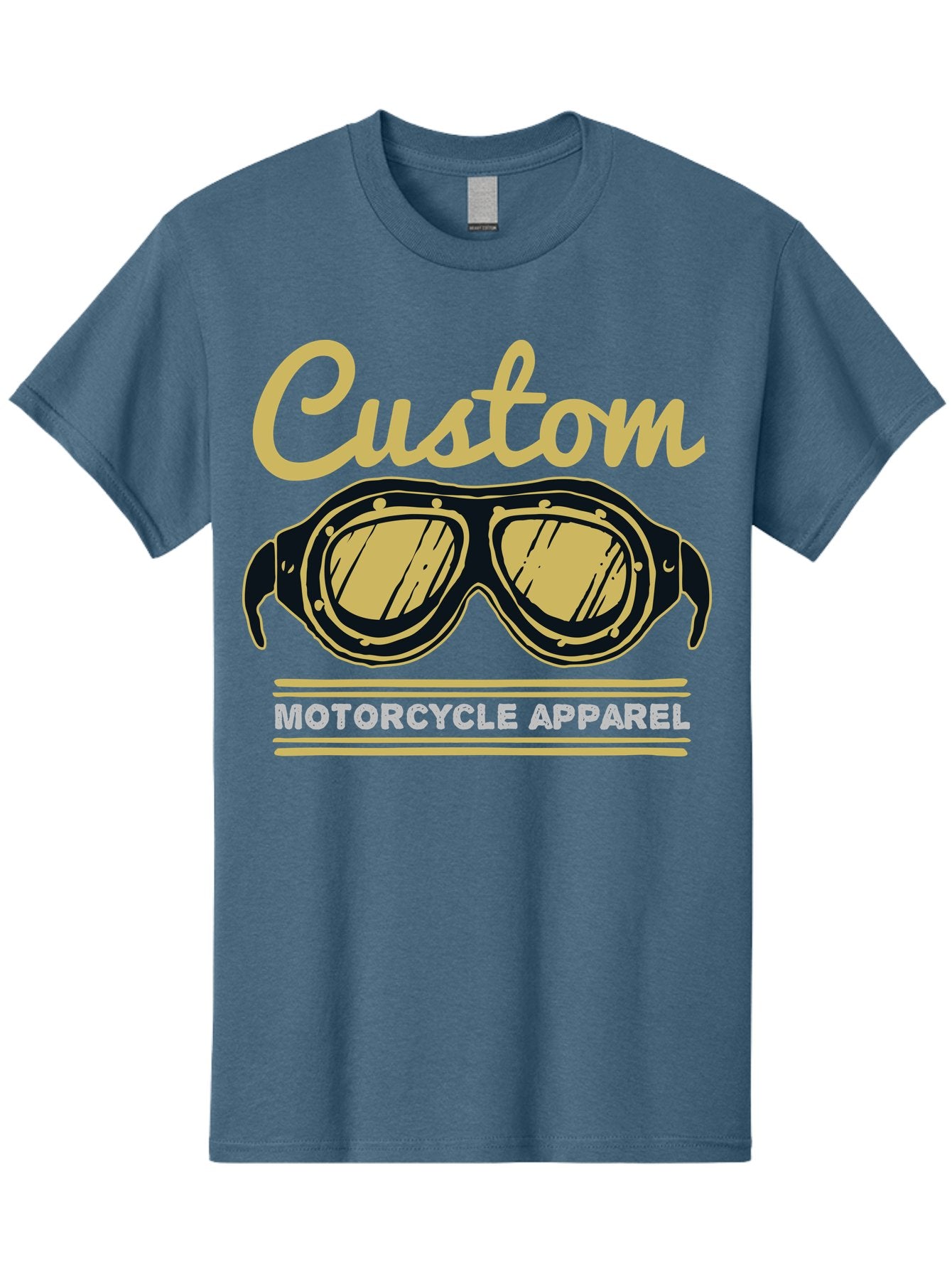 Custom Apparel Men'S Graphic Tee, 100% Cotton, Comfortable Casual Summer Wear, Machine Washable, Vintage Motorcycle Goggles, Custom Apparel, Biker Accessories, Retro Style, Motorcycle Culture, Custom Clothing Aae221 11