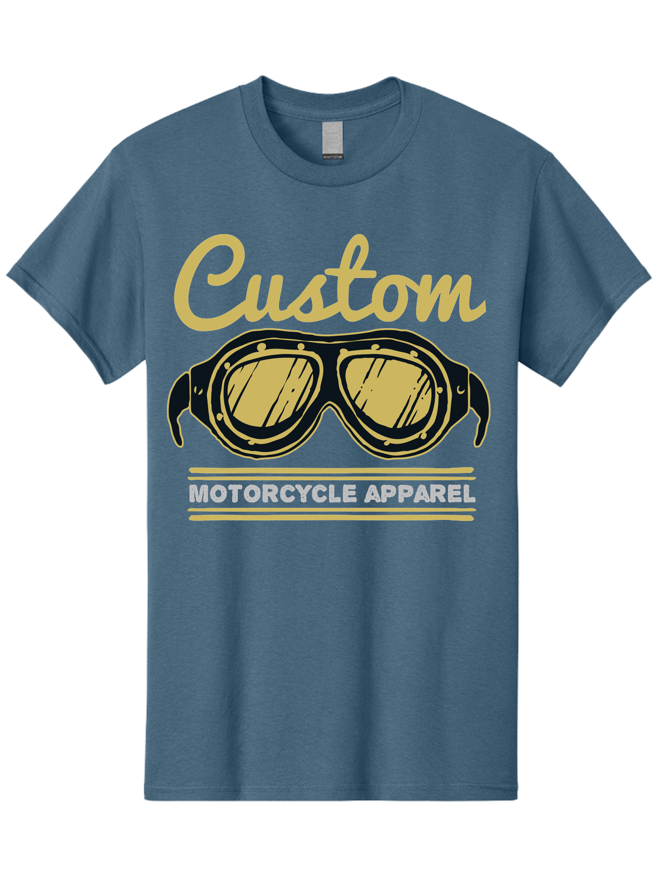 Custom Apparel Men'S Graphic Tee, 100% Cotton, Comfortable Casual Summer Wear, Machine Washable, Vintage Motorcycle Goggles, Custom Apparel, Biker Accessories, Retro Style, Motorcycle Culture, Custom Clothing Aae221 7