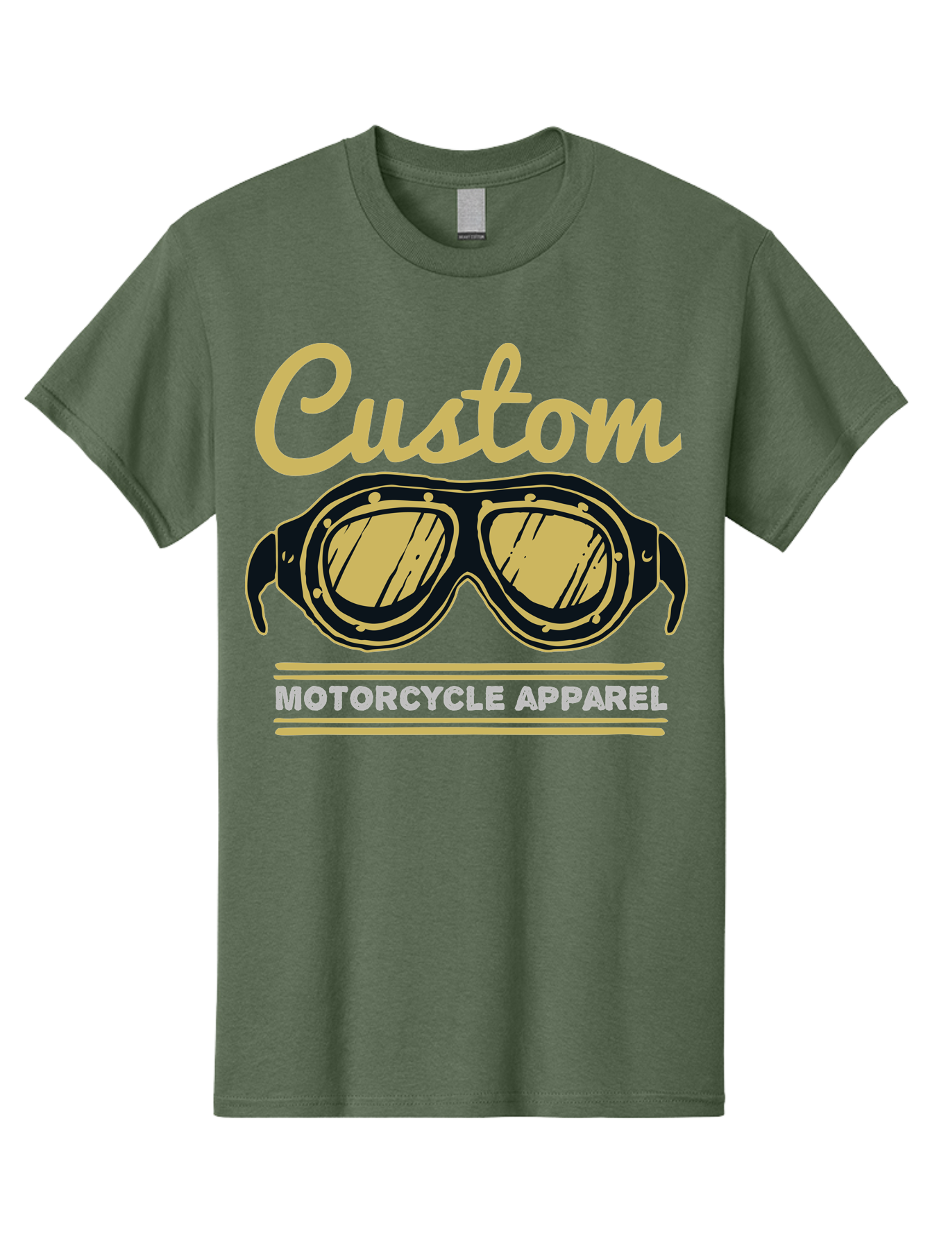 Custom Apparel Men'S Graphic Tee, 100% Cotton, Comfortable Casual Summer Wear, Machine Washable, Vintage Motorcycle Goggles, Custom Apparel, Biker Accessories, Retro Style, Motorcycle Culture, Custom Clothing Aae221 13