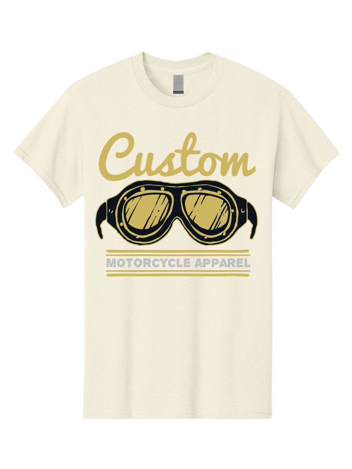 Custom Apparel Men'S Graphic Tee, 100% Cotton, Comfortable Casual Summer Wear, Machine Washable, Vintage Motorcycle Goggles, Custom Apparel, Biker Accessories, Retro Style, Motorcycle Culture, Custom Clothing Aae221 5