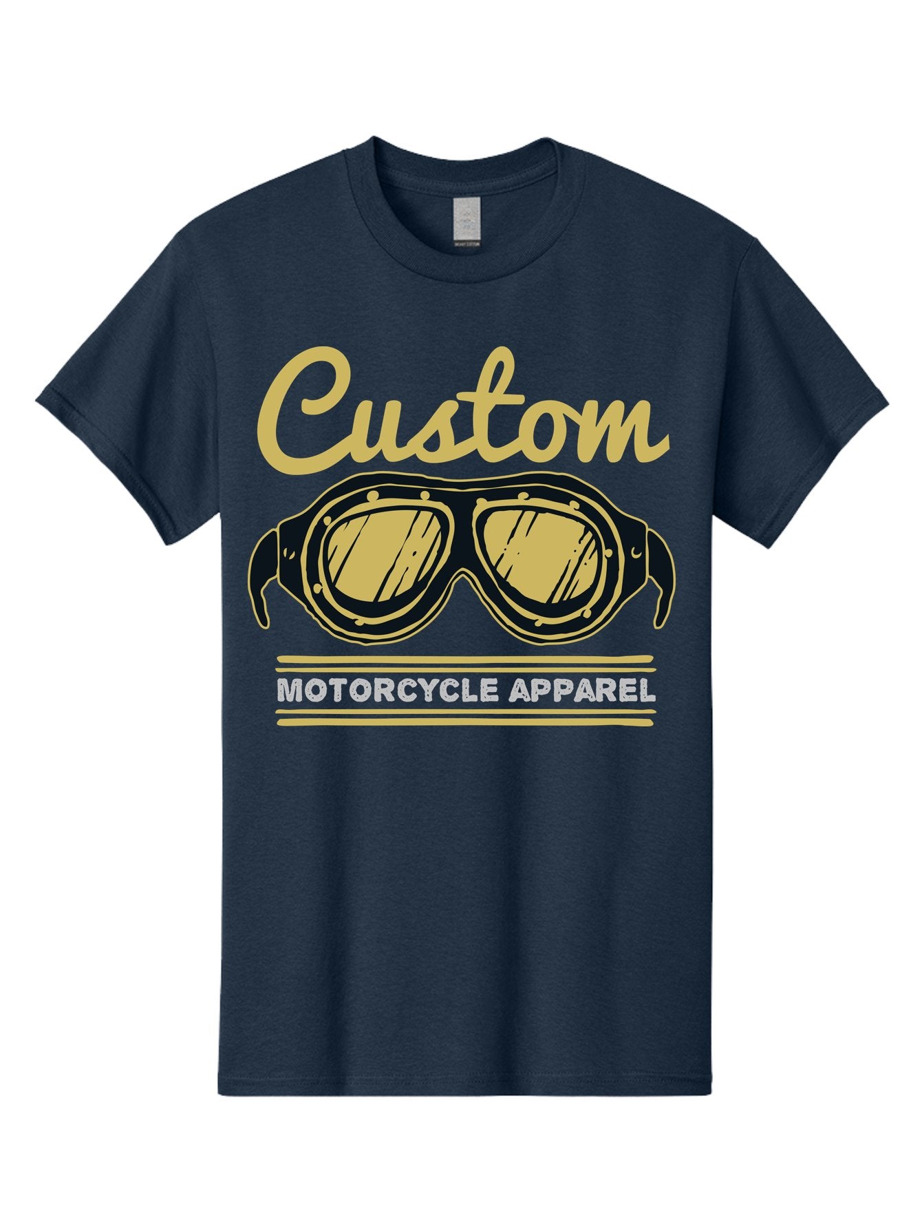 Custom Apparel Men'S Graphic Tee, 100% Cotton, Comfortable Casual Summer Wear, Machine Washable, Vintage Motorcycle Goggles, Custom Apparel, Biker Accessories, Retro Style, Motorcycle Culture, Custom Clothing Aae221 13