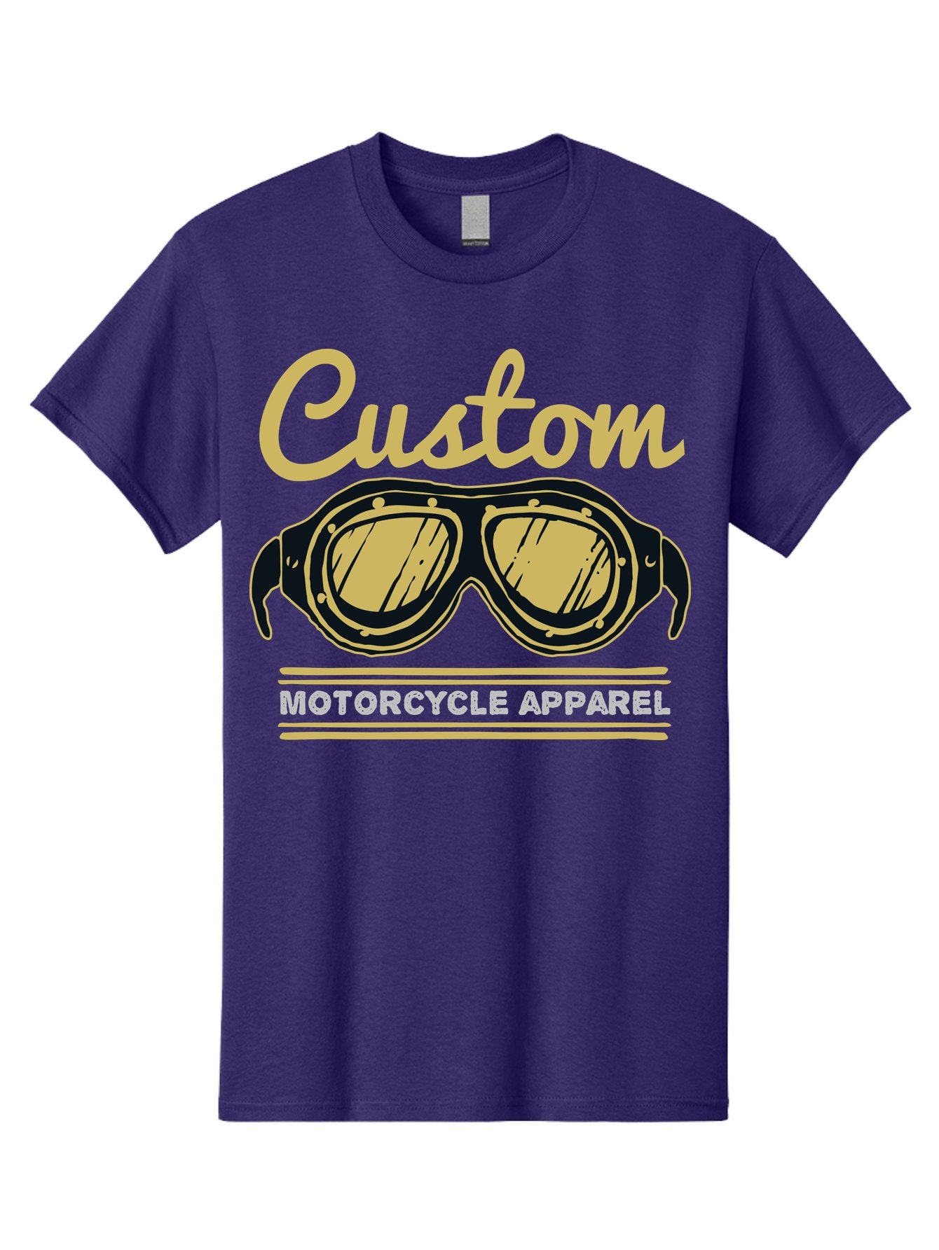 Custom Apparel Men'S Graphic Tee, 100% Cotton, Comfortable Casual Summer Wear, Machine Washable, Vintage Motorcycle Goggles, Custom Apparel, Biker Accessories, Retro Style, Motorcycle Culture, Custom Clothing Aae221 14