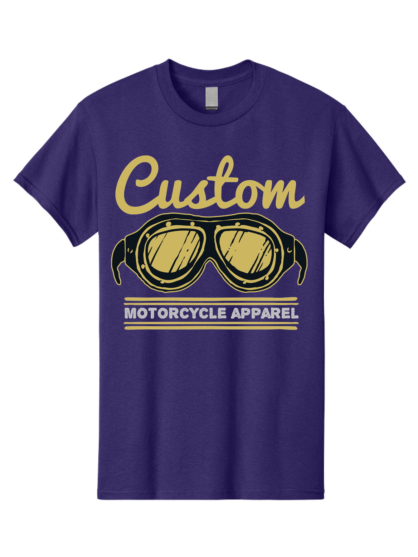 Custom Apparel Men'S Graphic Tee, 100% Cotton, Comfortable Casual Summer Wear, Machine Washable, Vintage Motorcycle Goggles, Custom Apparel, Biker Accessories, Retro Style, Motorcycle Culture, Custom Clothing Aae221 3