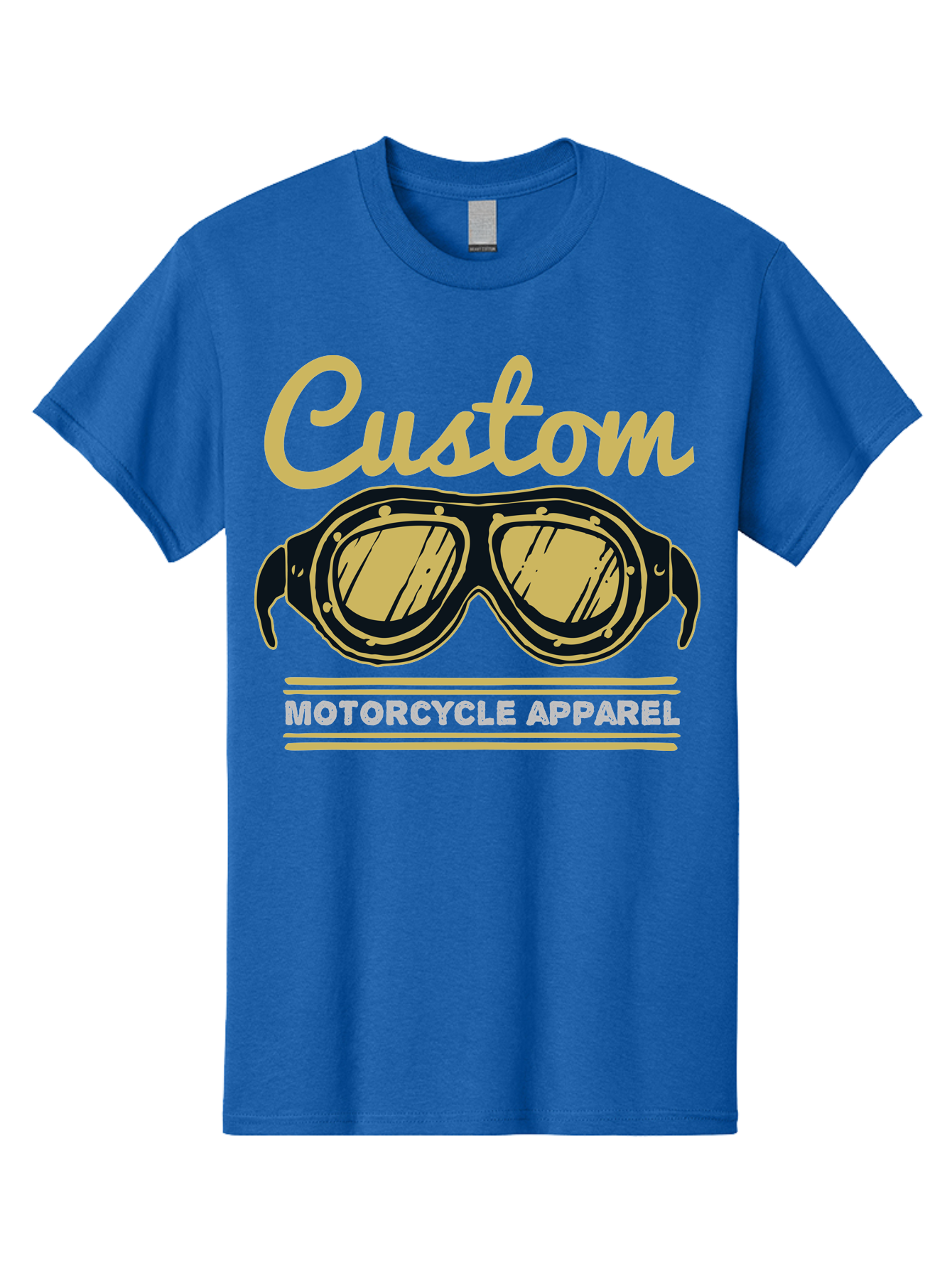 Custom Apparel Men'S Graphic Tee, 100% Cotton, Comfortable Casual Summer Wear, Machine Washable, Vintage Motorcycle Goggles, Custom Apparel, Biker Accessories, Retro Style, Motorcycle Culture, Custom Clothing Aae221