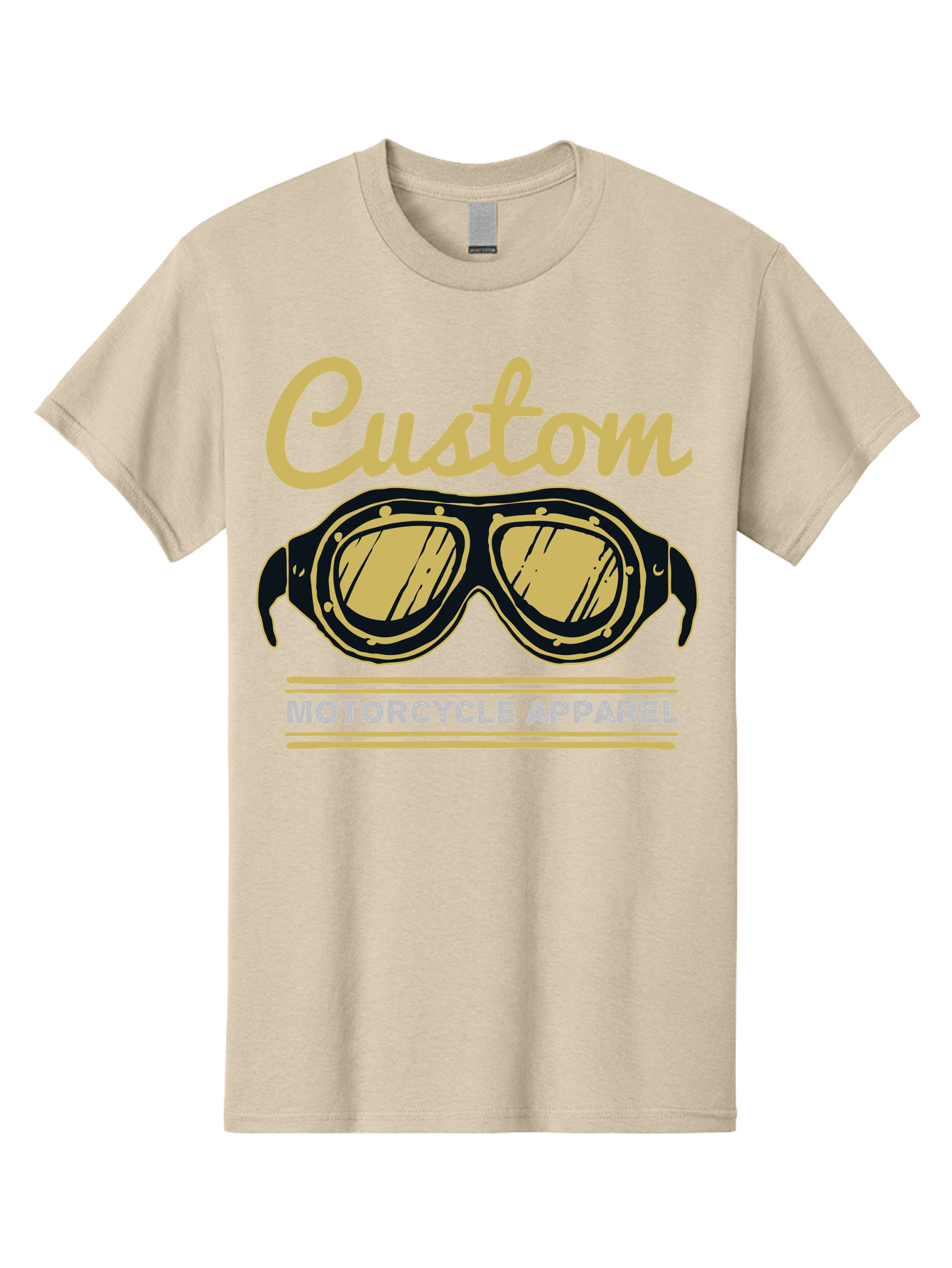 Custom Apparel Men'S Graphic Tee, 100% Cotton, Comfortable Casual Summer Wear, Machine Washable, Vintage Motorcycle Goggles, Custom Apparel, Biker Accessories, Retro Style, Motorcycle Culture, Custom Clothing Aae221 25