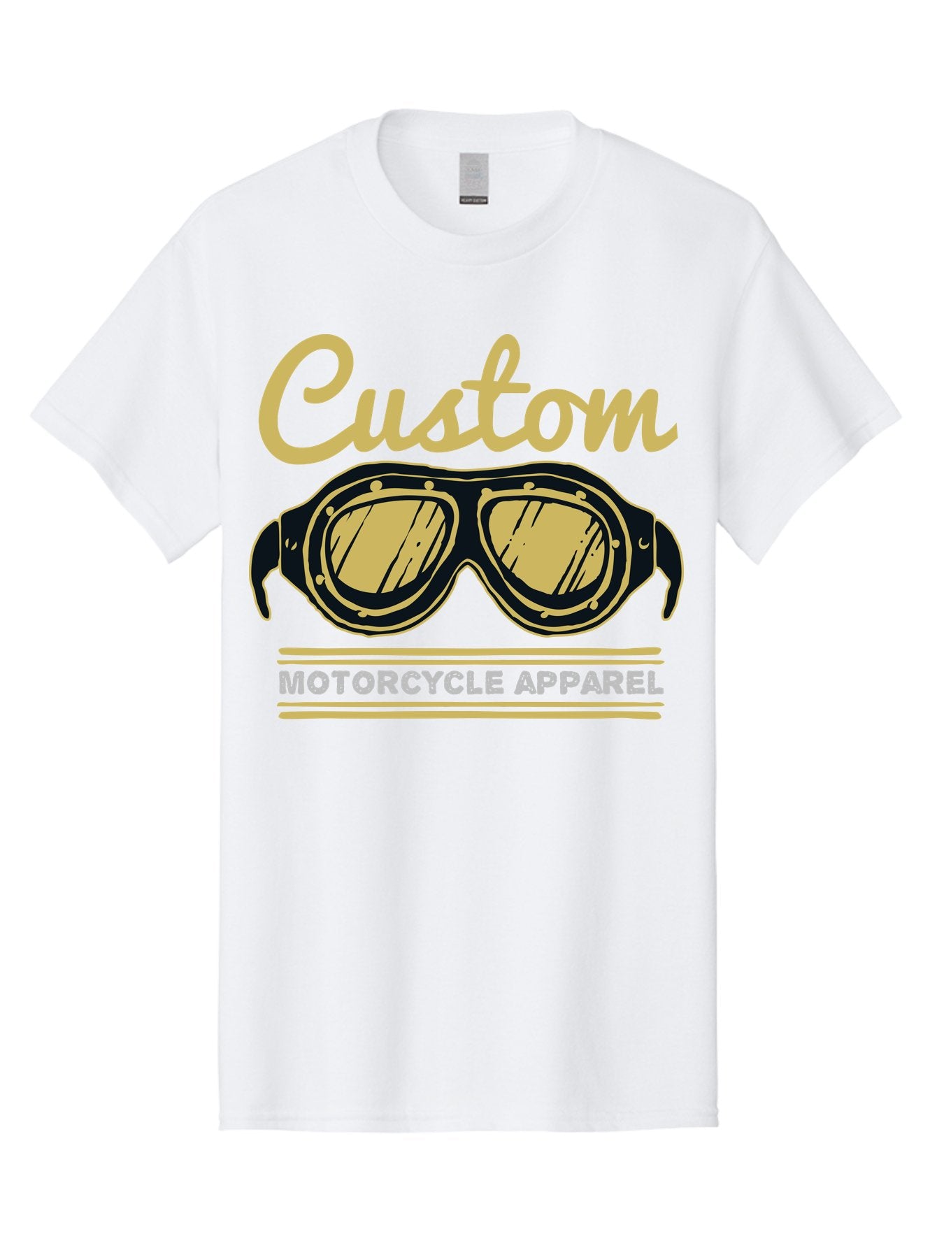 Custom Apparel Men'S Graphic Tee, 100% Cotton, Comfortable Casual Summer Wear, Machine Washable, Vintage Motorcycle Goggles, Custom Apparel, Biker Accessories, Retro Style, Motorcycle Culture, Custom Clothing Aae221 9
