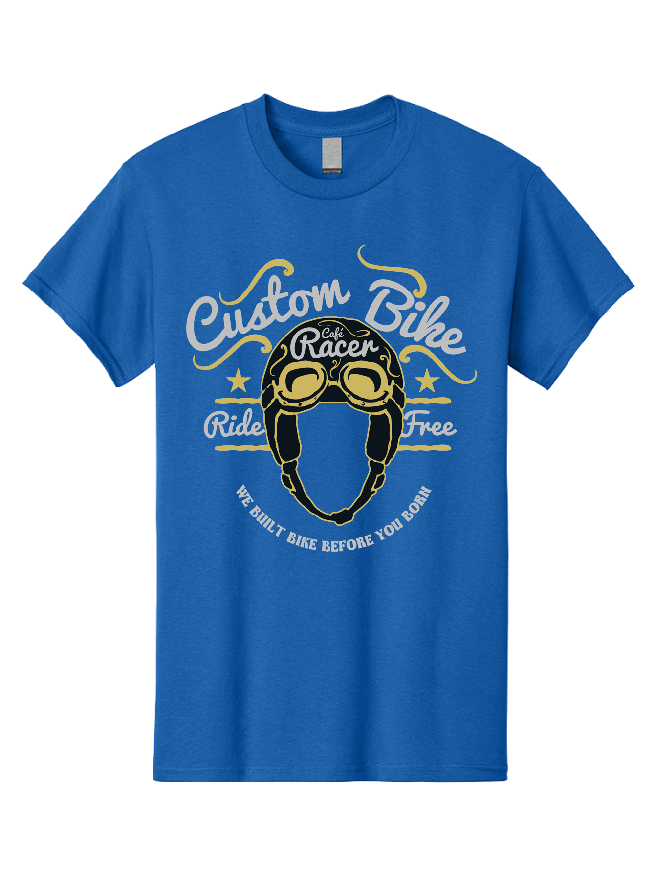 Custom Bike Men'S Graphic Tee, 100% Cotton, Comfortable Casual Summer Wear, Machine Washable, Custom Bike, Cafe Racer, Bicycle Helmet, Ride Free, Cycling Culture, Biker Lifestyle, Vintage Bike, Custom Motorcycle Aae222 21