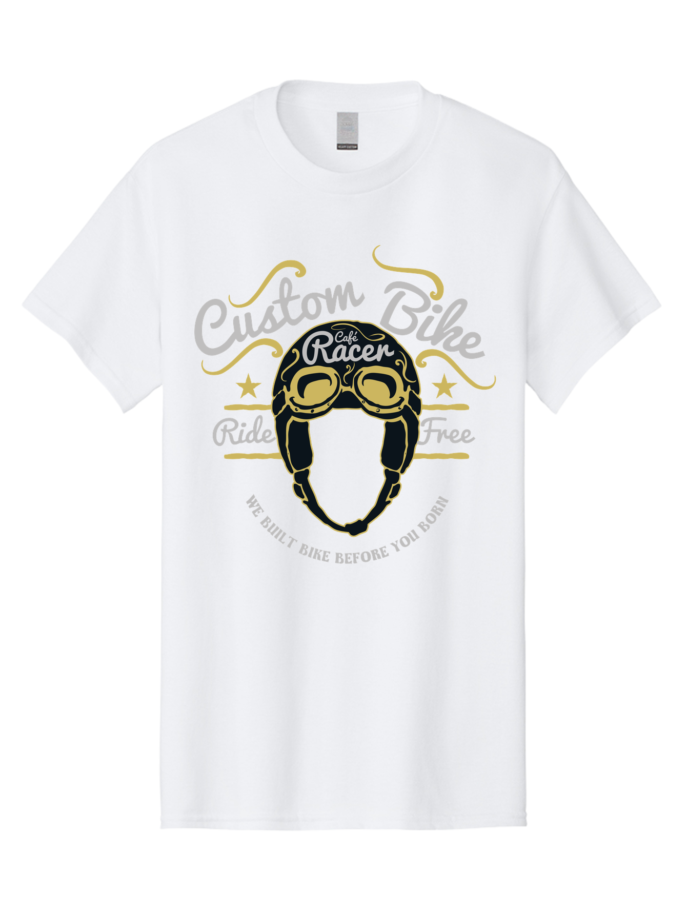 Custom Bike Men'S Graphic Tee, 100% Cotton, Comfortable Casual Summer Wear, Machine Washable, Custom Bike, Cafe Racer, Bicycle Helmet, Ride Free, Cycling Culture, Biker Lifestyle, Vintage Bike, Custom Motorcycle Aae222 27