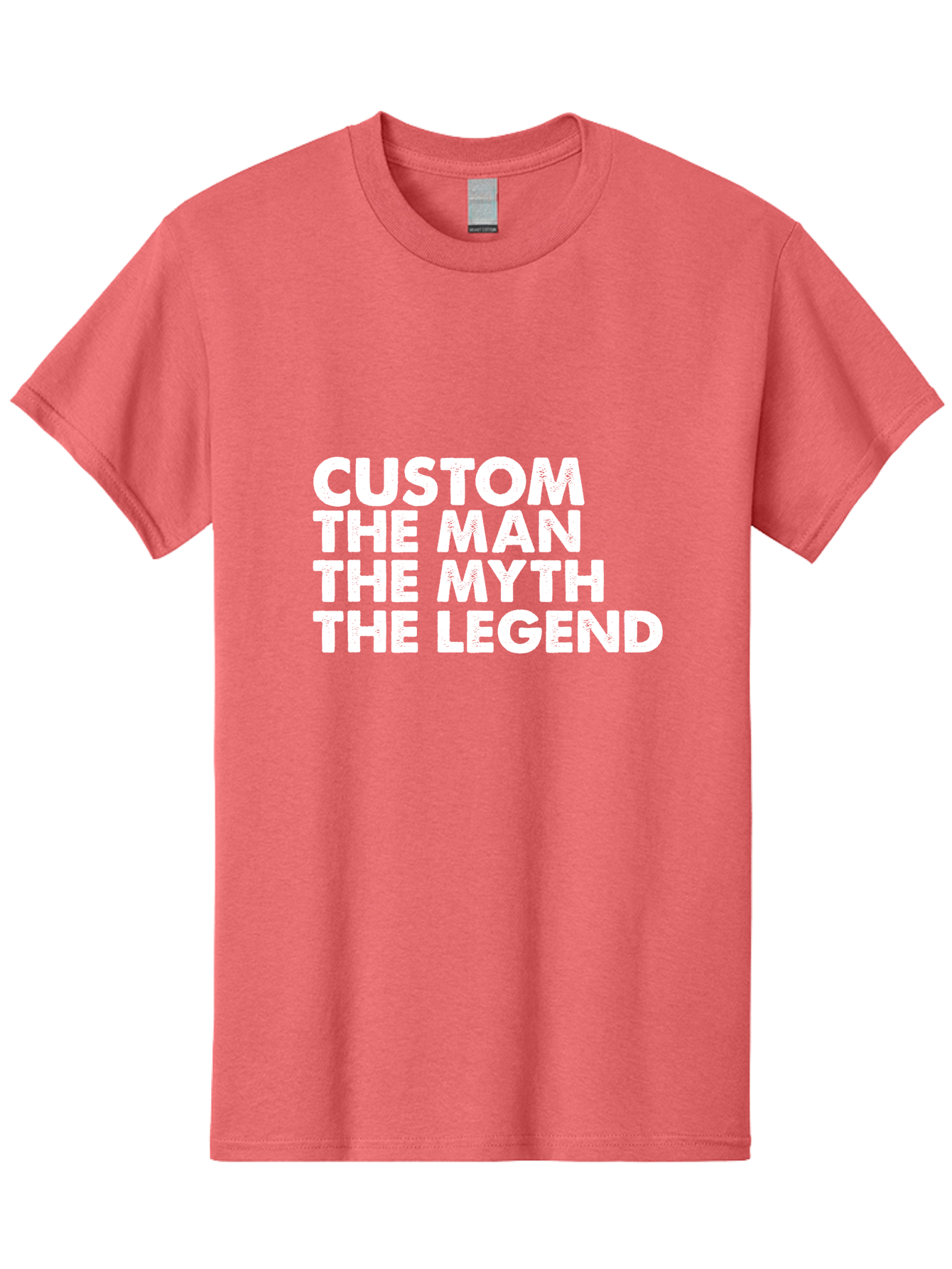 Custom The Man The Myth Men'S Graphic Tee, 100% Cotton, Comfortable Casual Summer Wear, Machine Washable, Custom Man, The Man, The Myth, The Legend, Personalized, Customized, Motivational Quote, Inspiration, Legendary Status, Bold Font, Aae223 17