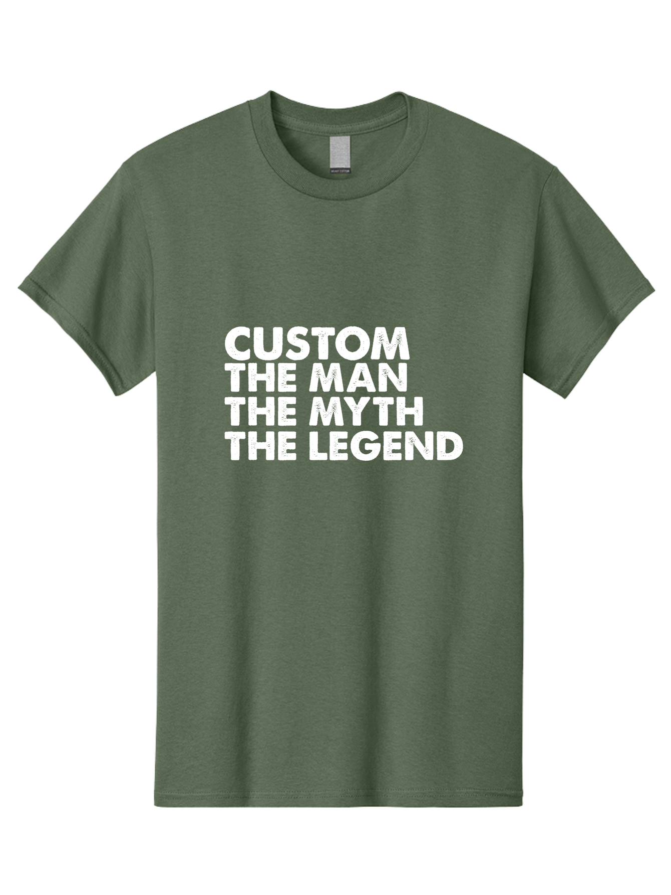 Custom The Man The Myth Men'S Graphic Tee, 100% Cotton, Comfortable Casual Summer Wear, Machine Washable, Custom Man, The Man, The Myth, The Legend, Personalized, Customized, Motivational Quote, Inspiration, Legendary Status, Bold Font, Aae223 25