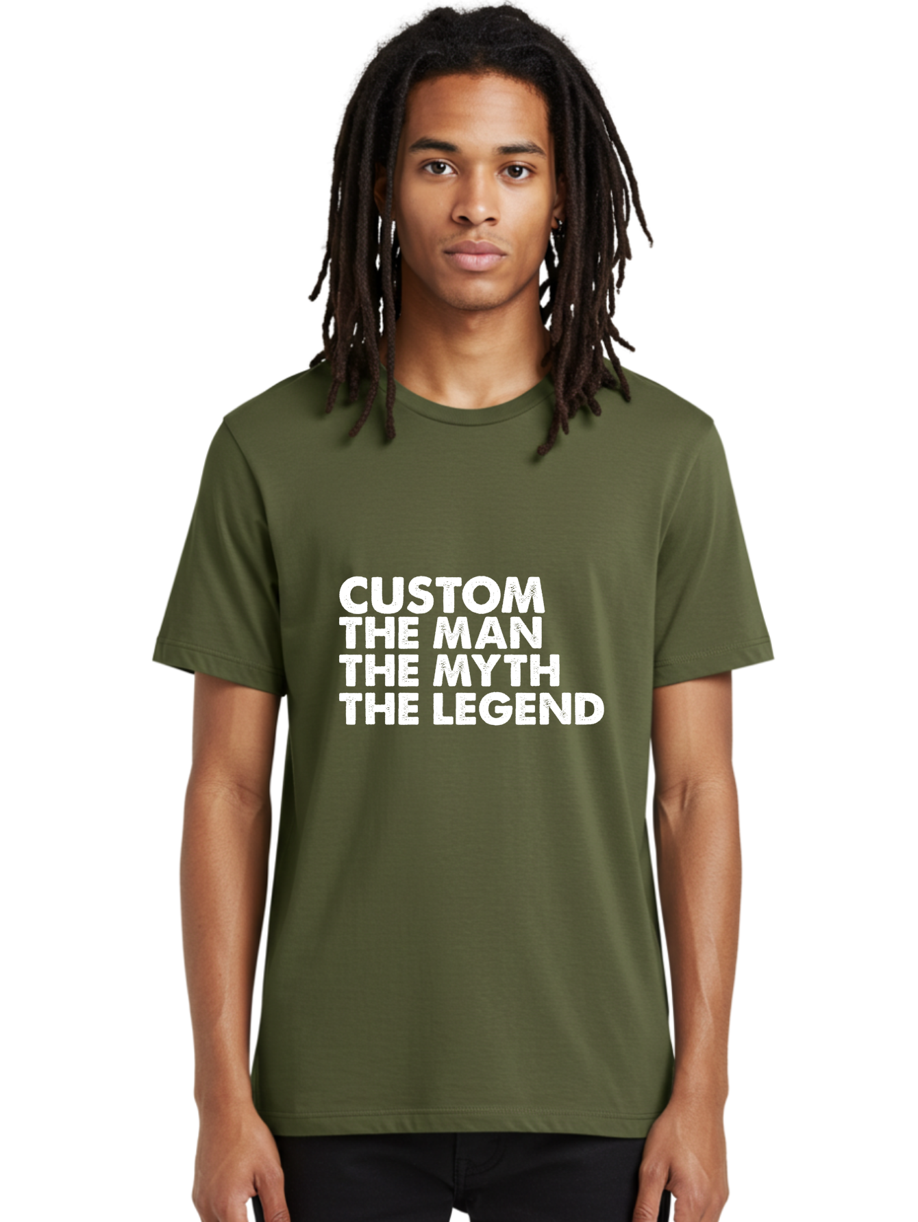 Custom The Man The Myth Men'S Graphic Tee, 100% Cotton, Comfortable Casual Summer Wear, Machine Washable, Custom Man, The Man, The Myth, The Legend, Personalized, Customized, Motivational Quote, Inspiration, Legendary Status, Bold Font, Aae223 26