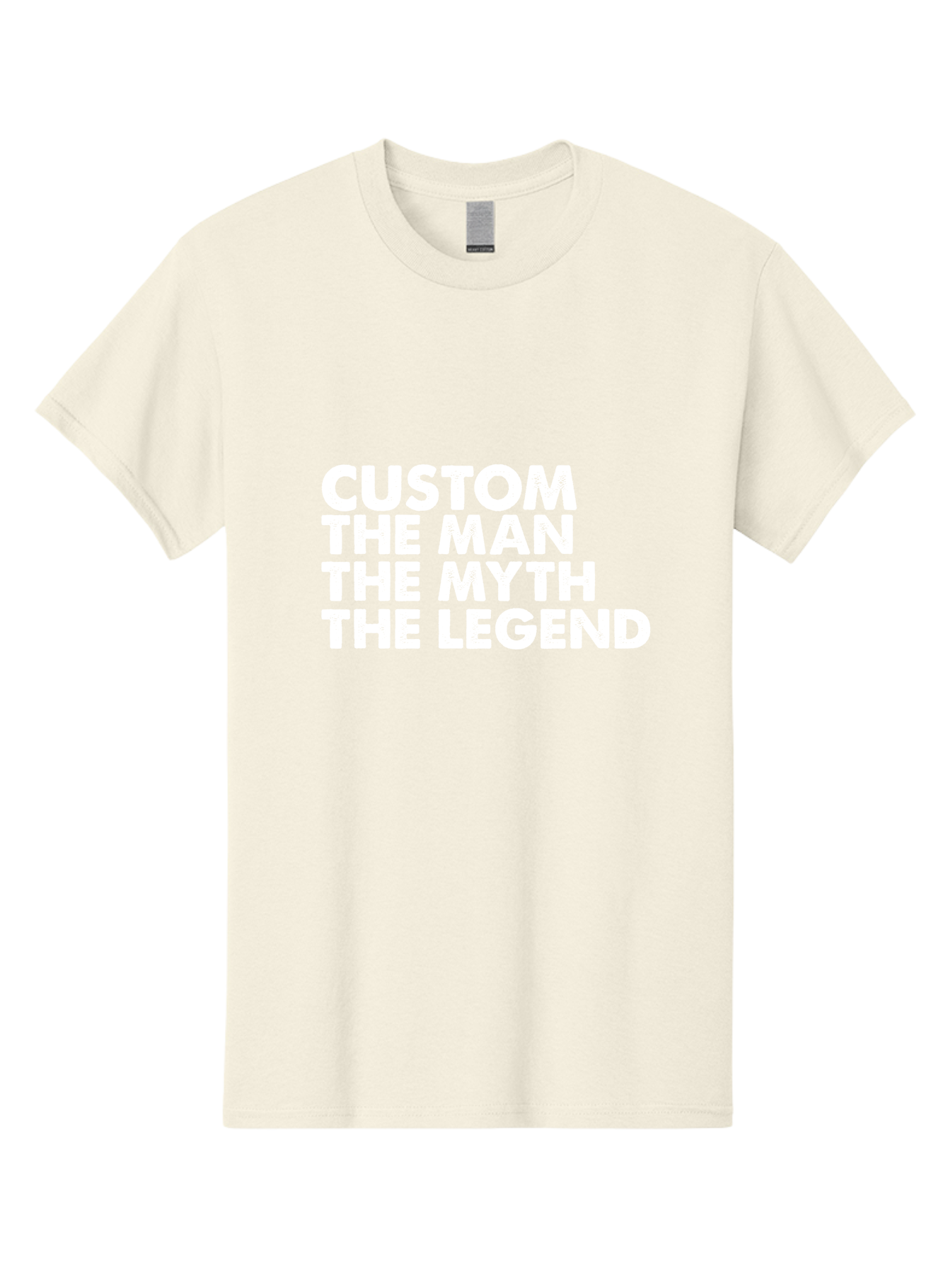 Custom The Man The Myth Men'S Graphic Tee, 100% Cotton, Comfortable Casual Summer Wear, Machine Washable, Custom Man, The Man, The Myth, The Legend, Personalized, Customized, Motivational Quote, Inspiration, Legendary Status, Bold Font, Aae223 19