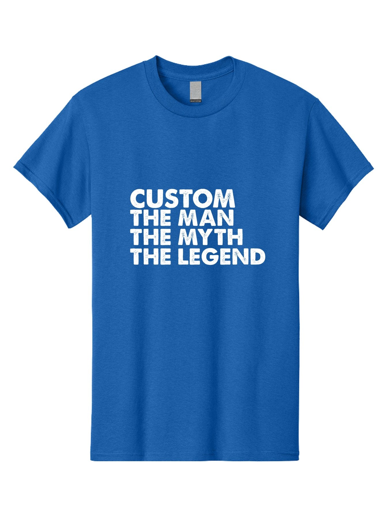 Custom The Man The Myth Men'S Graphic Tee, 100% Cotton, Comfortable Casual Summer Wear, Machine Washable, Custom Man, The Man, The Myth, The Legend, Personalized, Customized, Motivational Quote, Inspiration, Legendary Status, Bold Font, Aae223 9