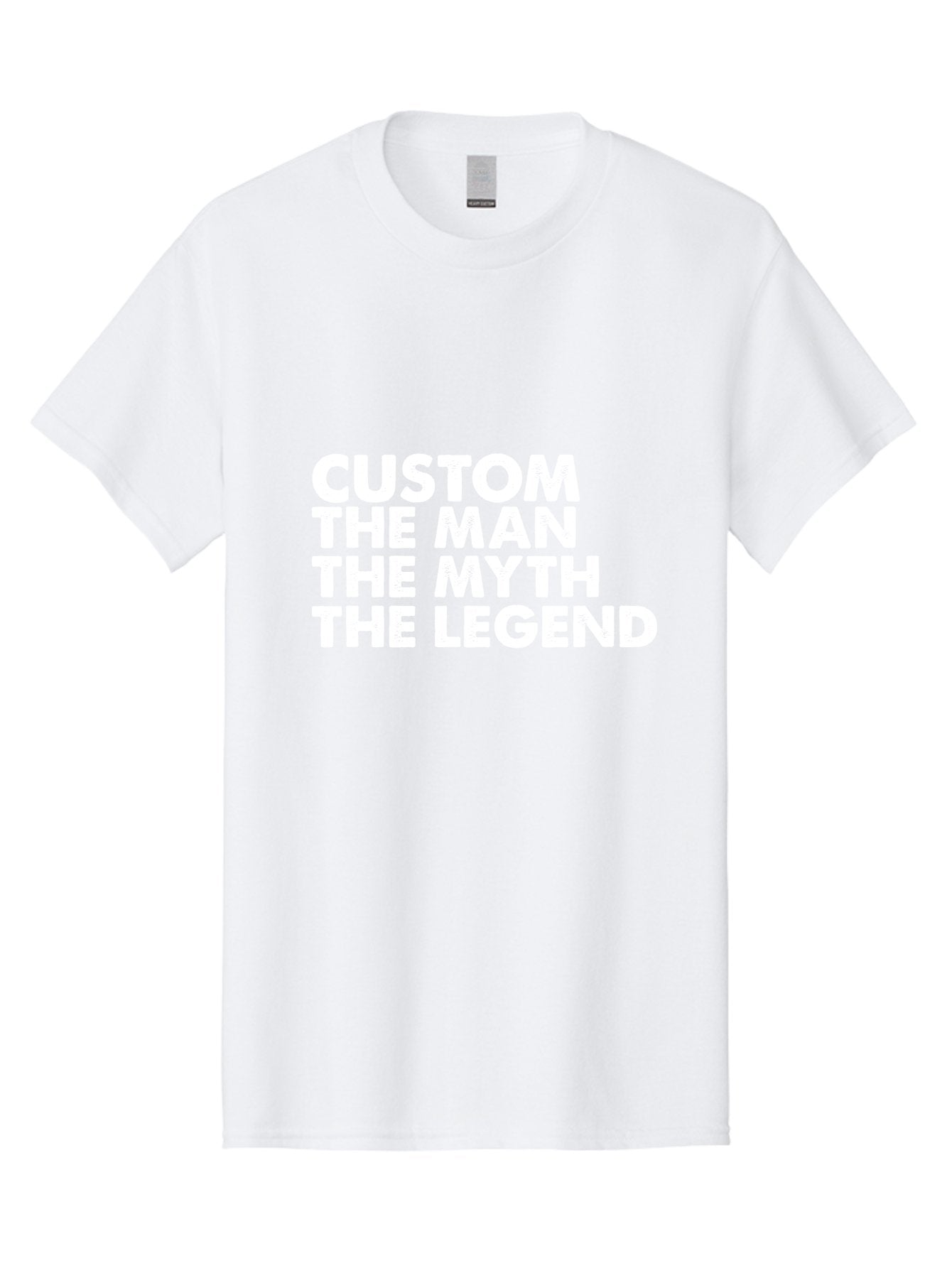 Custom The Man The Myth Men'S Graphic Tee, 100% Cotton, Comfortable Casual Summer Wear, Machine Washable, Custom Man, The Man, The Myth, The Legend, Personalized, Customized, Motivational Quote, Inspiration, Legendary Status, Bold Font, Aae223 11