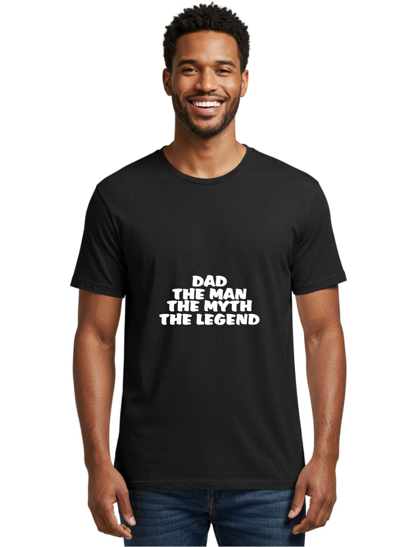 Dad The Man The Myth Men'S Graphic Tee, 100% Cotton, Comfortable Casual Summer Wear, Machine Washable, Dad The Man The Myth The Legend, Father'S Day Gift, Legendary Dad, Mythical Father, Funny Dad Quote, Dad Appreciation, Gift For Dad Aae225 17