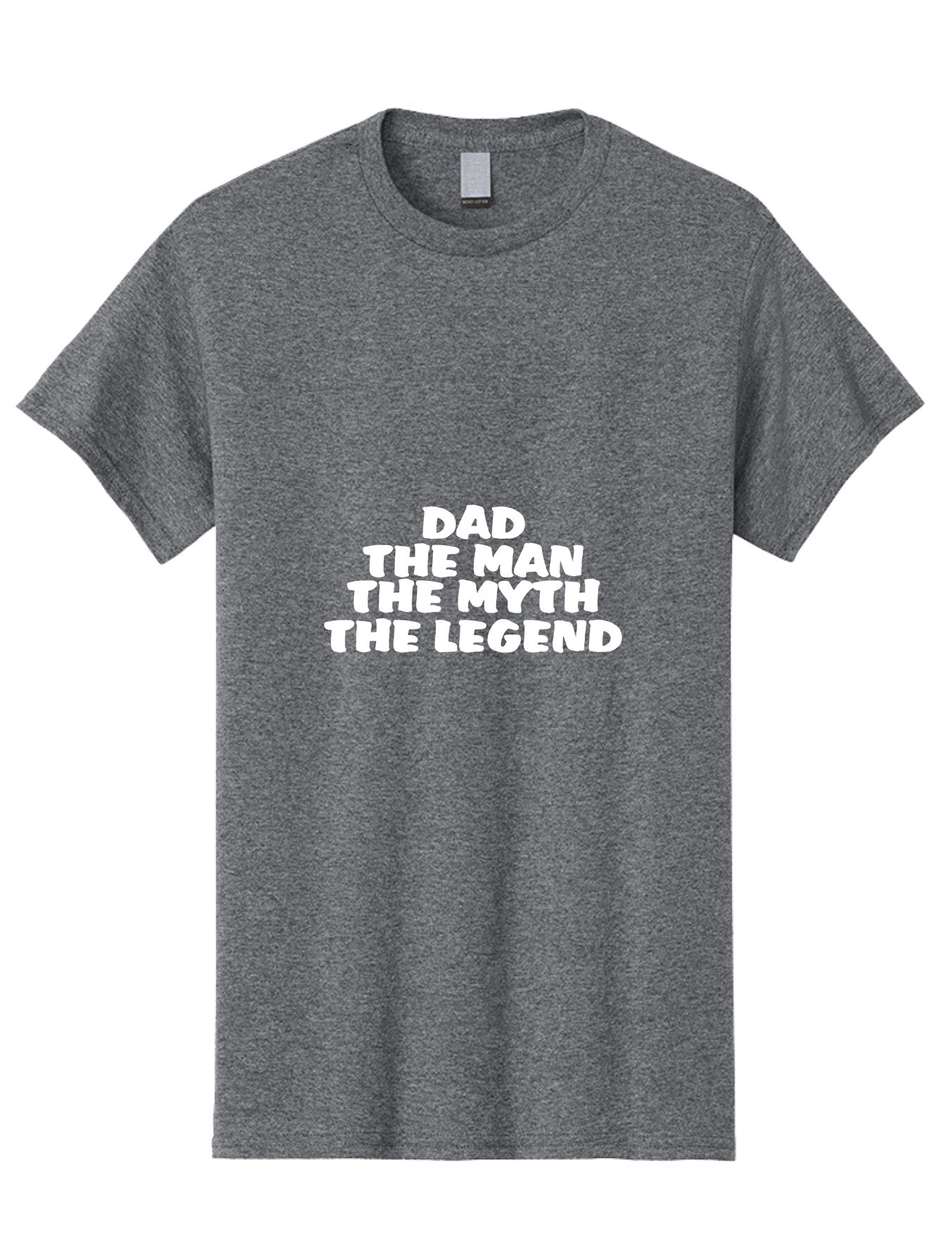 Dad The Man The Myth Men'S Graphic Tee, 100% Cotton, Comfortable Casual Summer Wear, Machine Washable, Dad The Man The Myth The Legend, Father'S Day Gift, Legendary Dad, Mythical Father, Funny Dad Quote, Dad Appreciation, Gift For Dad Aae225 11
