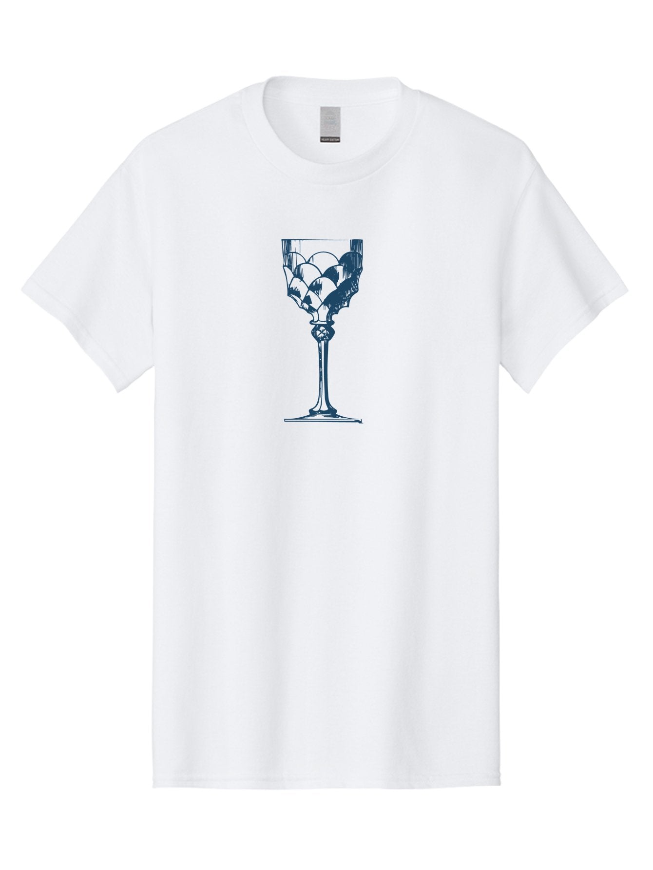 Diamond Cut Glassware Men'S Graphic Tee, 100% Cotton, Comfortable Casual Summer Wear, Machine Washable, Wine Glass, Elegant Design, Luxury Glassware, Fine Dining, Sophisticated Decor, Artistic Illustration, Glass Art, Drinkware, Aae234 13