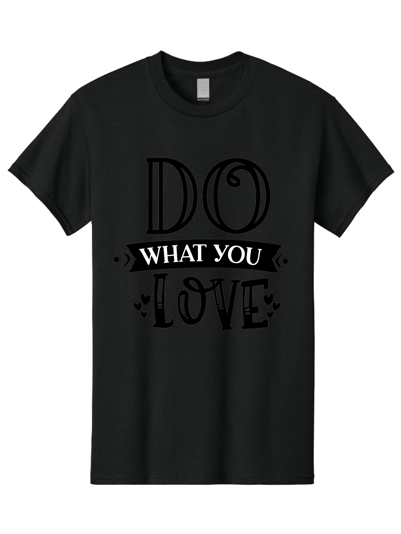 Do What You Love Men'S Graphic Tee, 100% Cotton, Comfortable Casual Summer Wear, Machine Washable, Inspirational Quote, Do What You Love, Motivational Phrase, Love Your Work, Positive Vibes, Happiness, Heartwarming Message, Encouragement Aae236