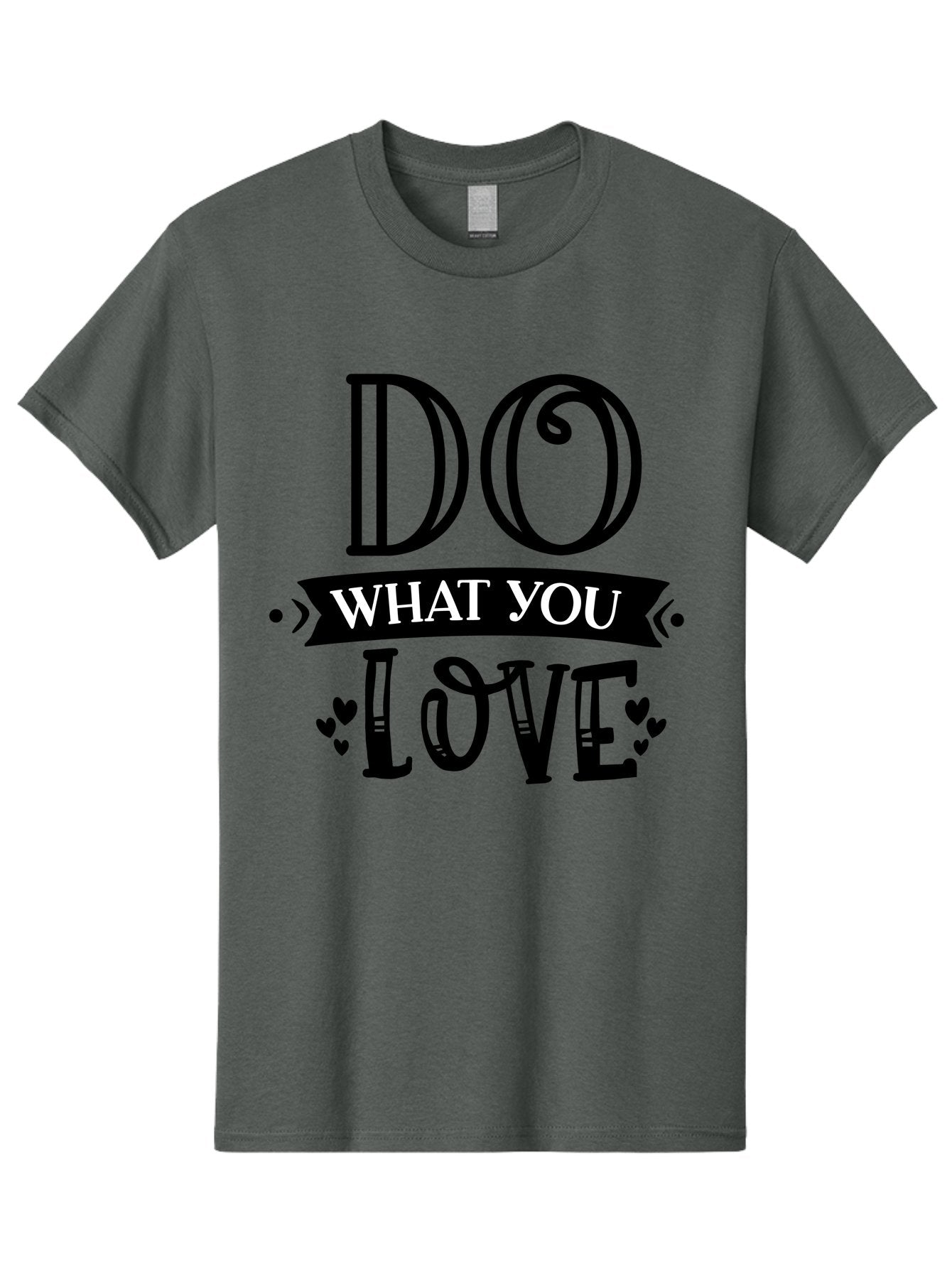Do What You Love Men'S Graphic Tee, 100% Cotton, Comfortable Casual Summer Wear, Machine Washable, Inspirational Quote, Do What You Love, Motivational Phrase, Love Your Work, Positive Vibes, Happiness, Heartwarming Message, Encouragement Aae236 4