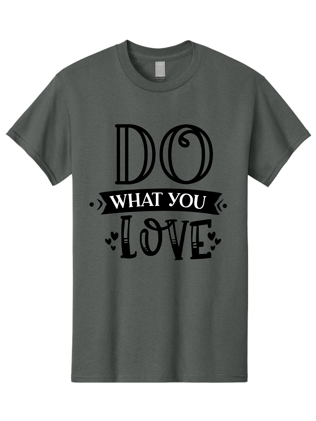 Do What You Love Men'S Graphic Tee, 100% Cotton, Comfortable Casual Summer Wear, Machine Washable, Inspirational Quote, Do What You Love, Motivational Phrase, Love Your Work, Positive Vibes, Happiness, Heartwarming Message, Encouragement Aae236 23