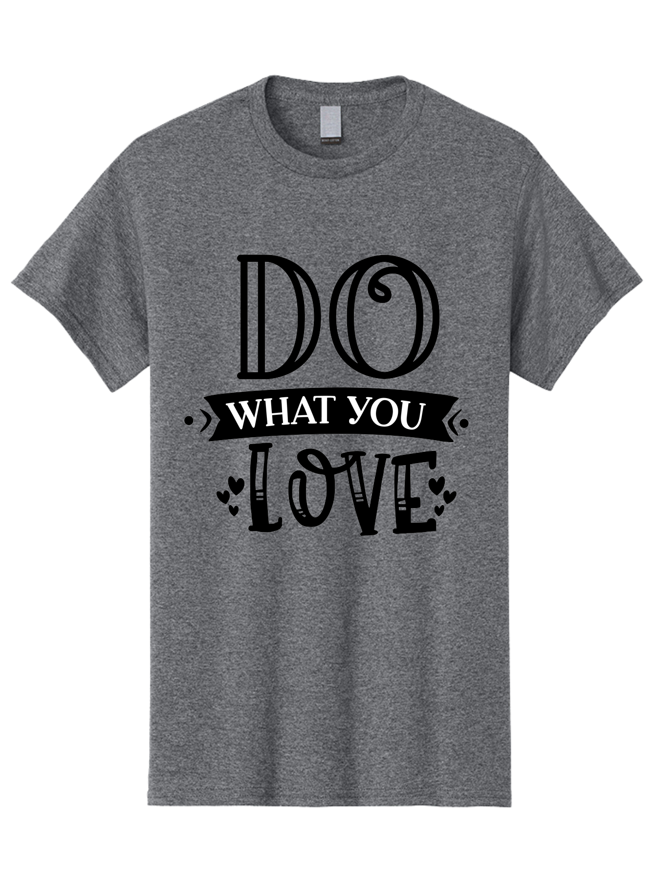 Do What You Love Men'S Graphic Tee, 100% Cotton, Comfortable Casual Summer Wear, Machine Washable, Inspirational Quote, Do What You Love, Motivational Phrase, Love Your Work, Positive Vibes, Happiness, Heartwarming Message, Encouragement Aae236 13