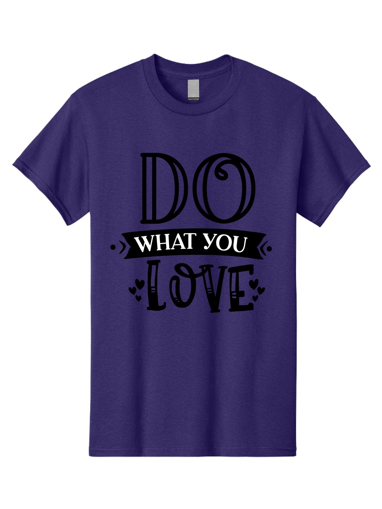 Do What You Love Men'S Graphic Tee, 100% Cotton, Comfortable Casual Summer Wear, Machine Washable, Inspirational Quote, Do What You Love, Motivational Phrase, Love Your Work, Positive Vibes, Happiness, Heartwarming Message, Encouragement Aae236 3