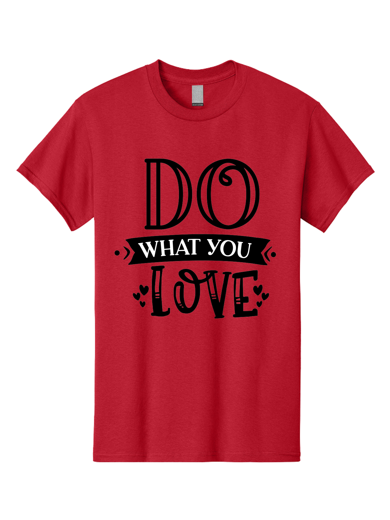 Do What You Love Men'S Graphic Tee, 100% Cotton, Comfortable Casual Summer Wear, Machine Washable, Inspirational Quote, Do What You Love, Motivational Phrase, Love Your Work, Positive Vibes, Happiness, Heartwarming Message, Encouragement Aae236 3