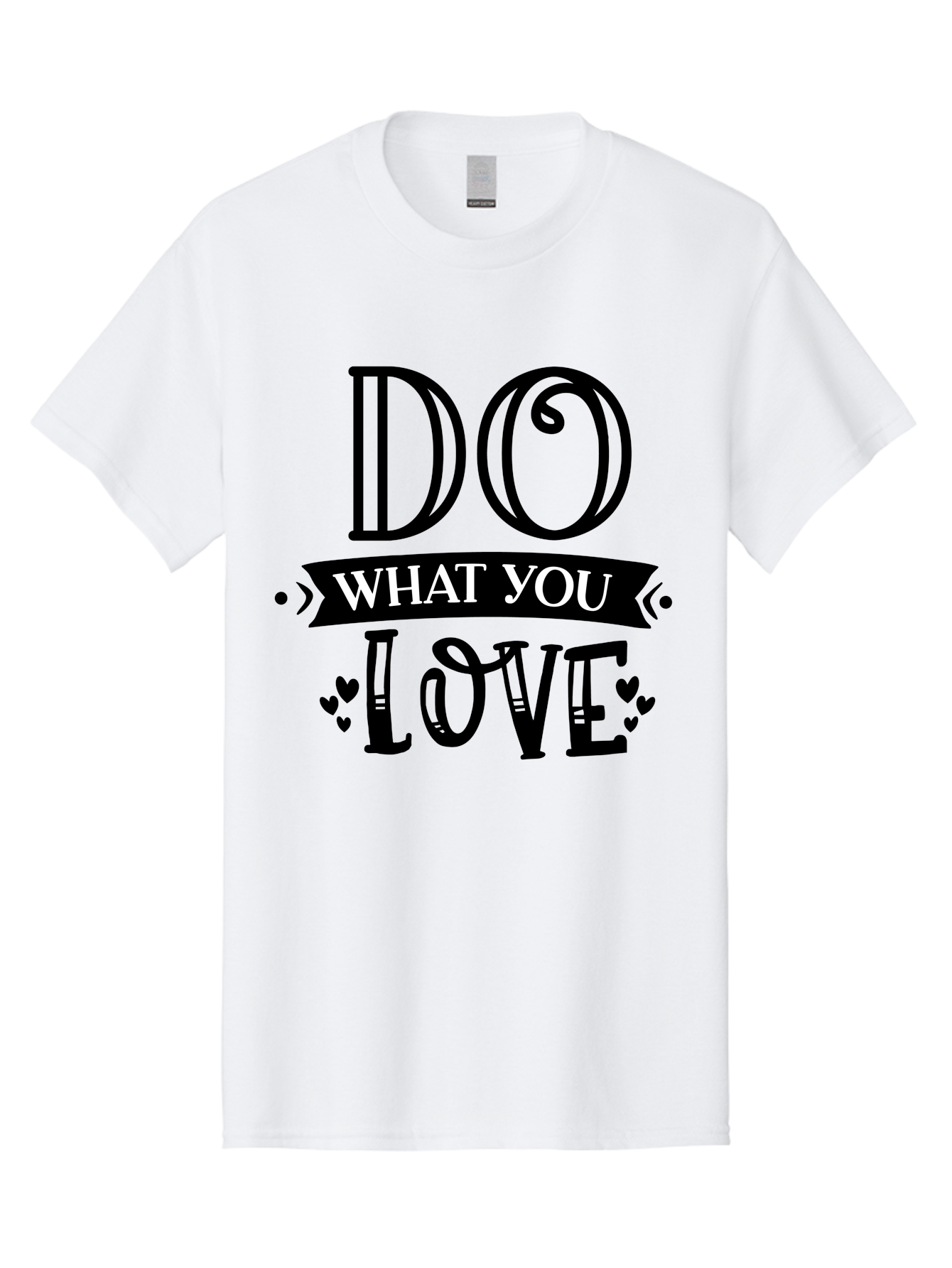 Do What You Love Men'S Graphic Tee, 100% Cotton, Comfortable Casual Summer Wear, Machine Washable, Inspirational Quote, Do What You Love, Motivational Phrase, Love Your Work, Positive Vibes, Happiness, Heartwarming Message, Encouragement Aae236 5