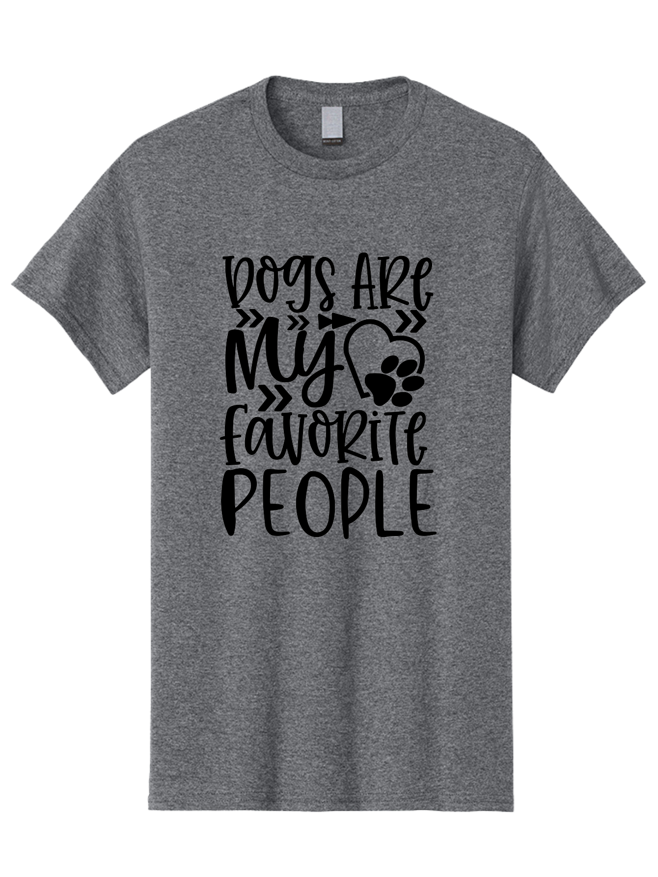Dogs Are My Favorite People Men'S Graphic Tee, 100% Cotton, Comfortable Casual Summer Wear, Machine Washable, Funny Dog Quotes, Dog Lovers, Dog Owners, Paw Print, Dog Hearts, Dog Quotes Aae237 17