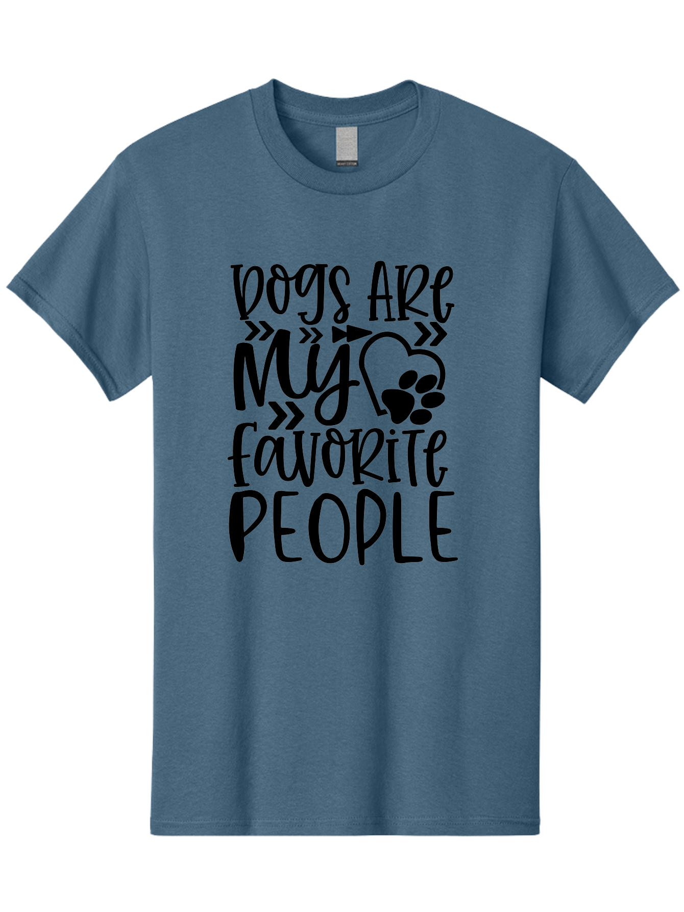 Dogs Are My Favorite People Men'S Graphic Tee, 100% Cotton, Comfortable Casual Summer Wear, Machine Washable, Funny Dog Quotes, Dog Lovers, Dog Owners, Paw Print, Dog Hearts, Dog Quotes Aae237 23