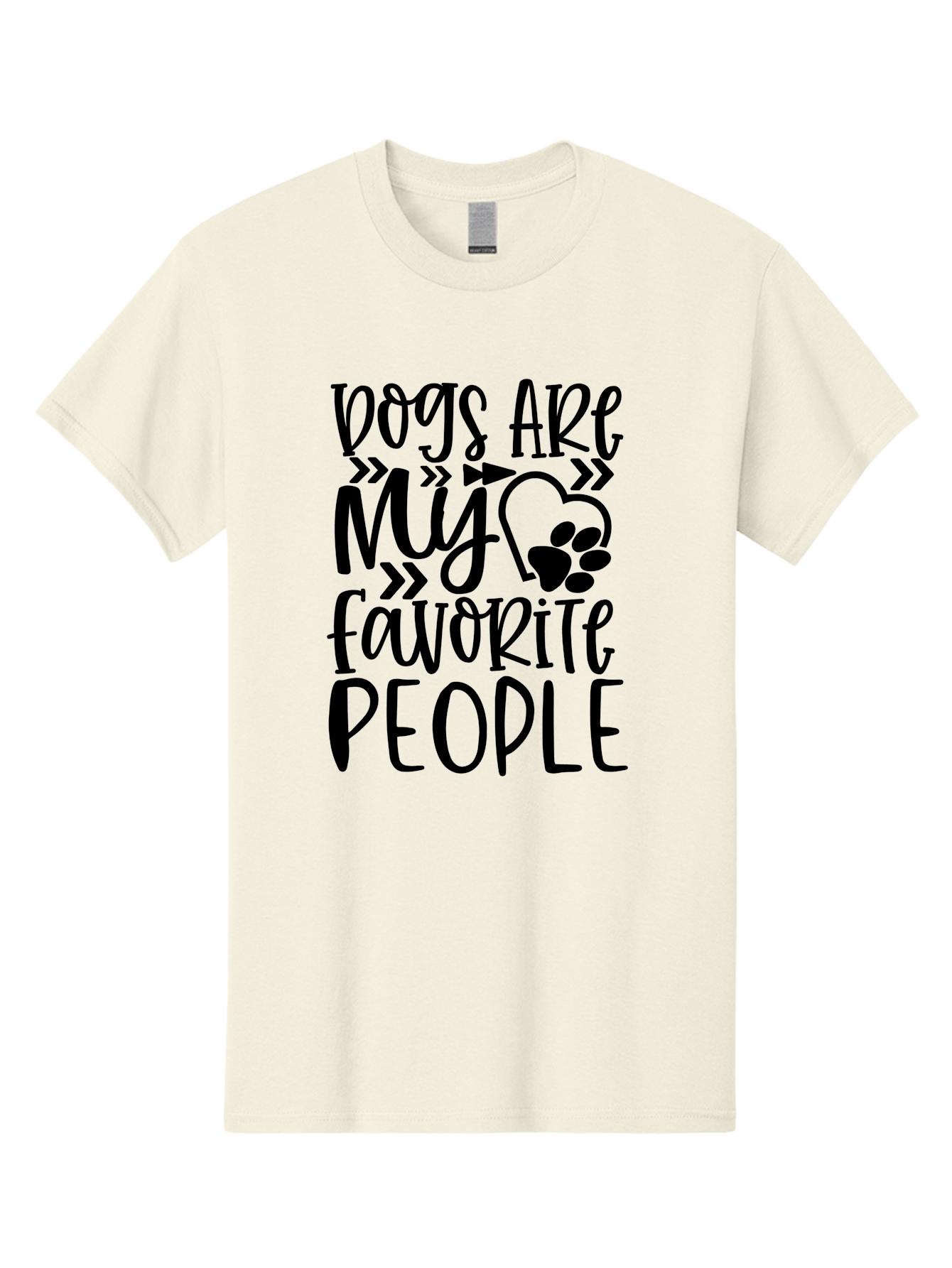 Dogs Are My Favorite People Men'S Graphic Tee, 100% Cotton, Comfortable Casual Summer Wear, Machine Washable, Funny Dog Quotes, Dog Lovers, Dog Owners, Paw Print, Dog Hearts, Dog Quotes Aae237 13