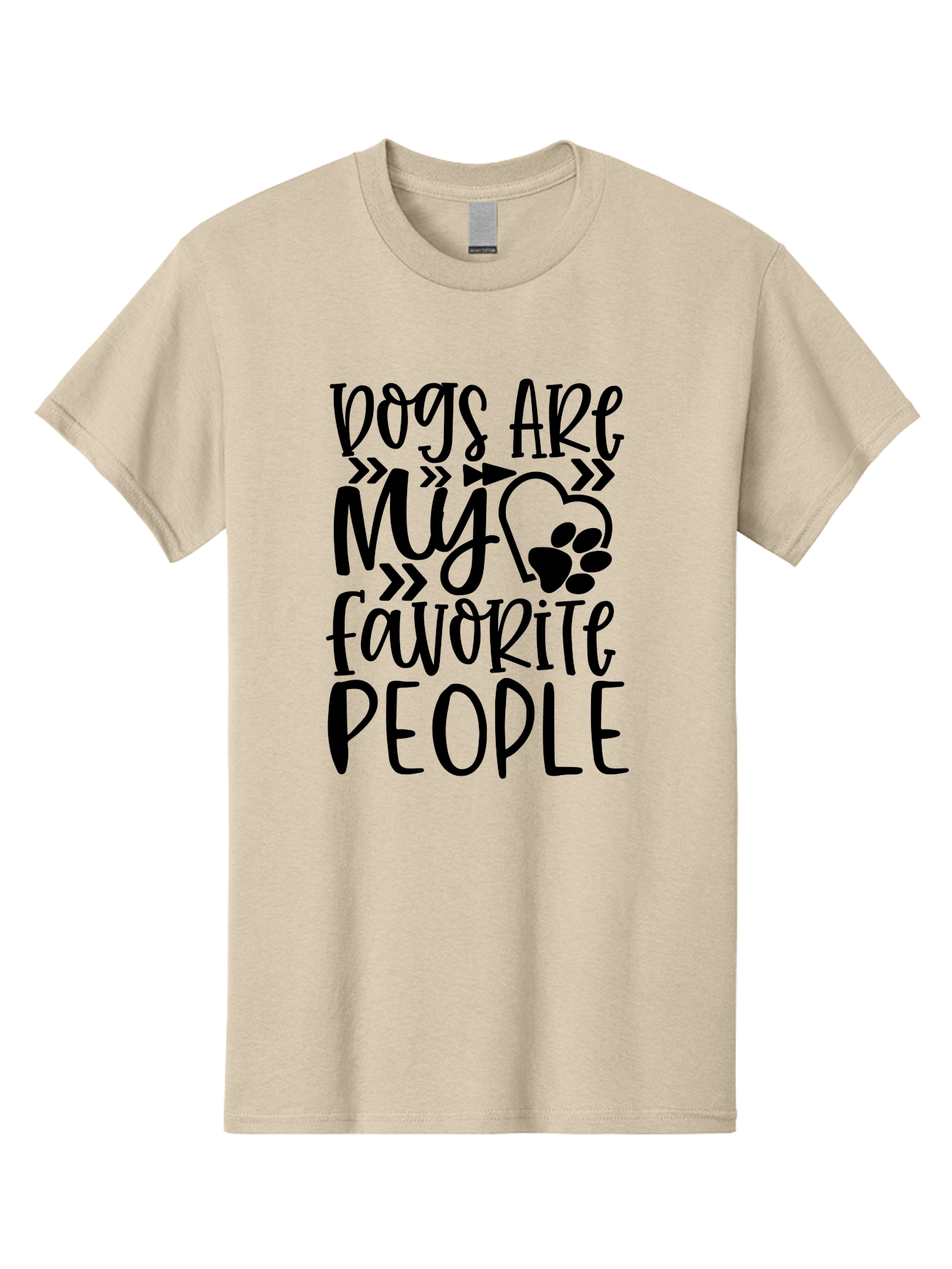 Dogs Are My Favorite People Men'S Graphic Tee, 100% Cotton, Comfortable Casual Summer Wear, Machine Washable, Funny Dog Quotes, Dog Lovers, Dog Owners, Paw Print, Dog Hearts, Dog Quotes Aae237 19