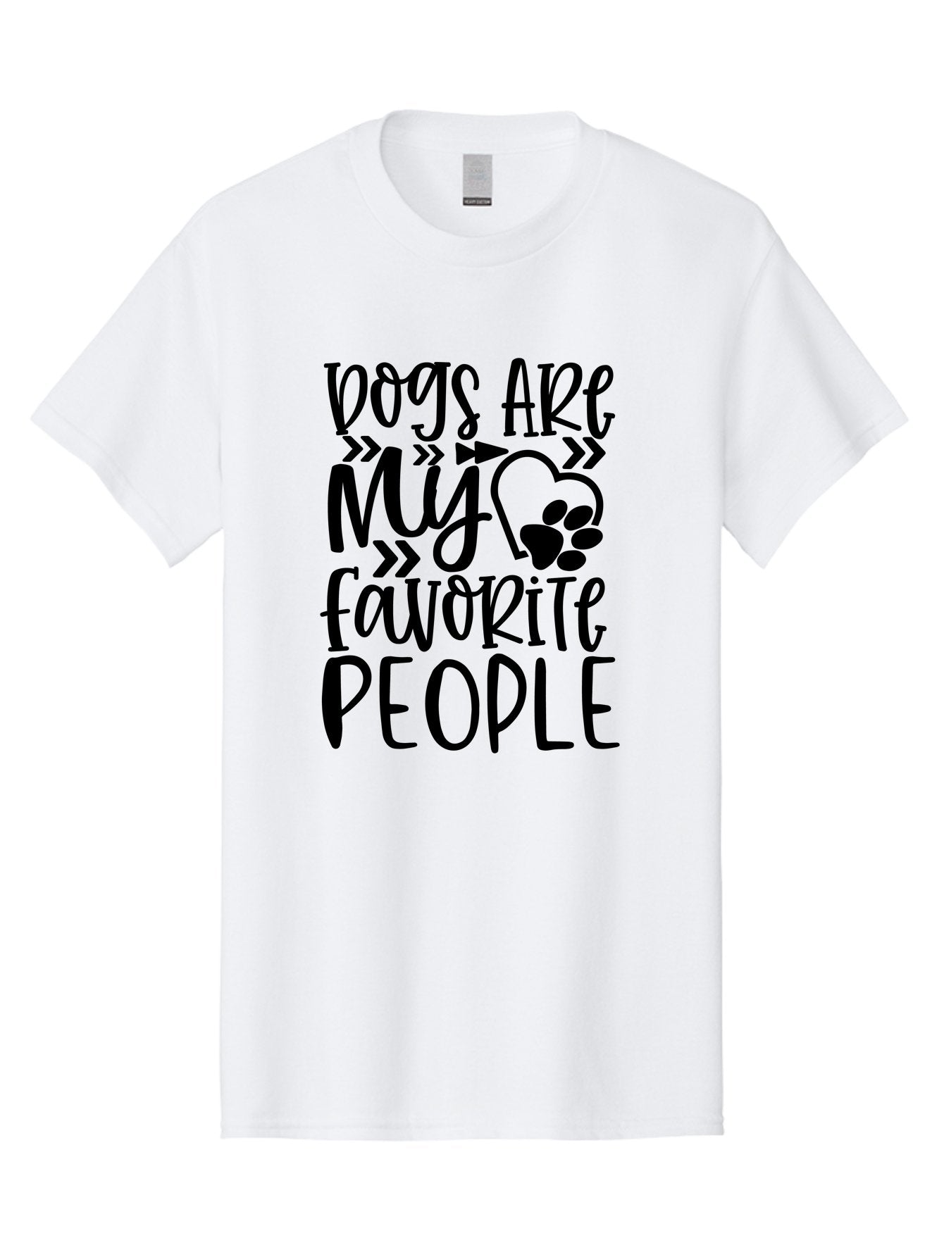 Dogs Are My Favorite People Men'S Graphic Tee, 100% Cotton, Comfortable Casual Summer Wear, Machine Washable, Funny Dog Quotes, Dog Lovers, Dog Owners, Paw Print, Dog Hearts, Dog Quotes Aae237 14
