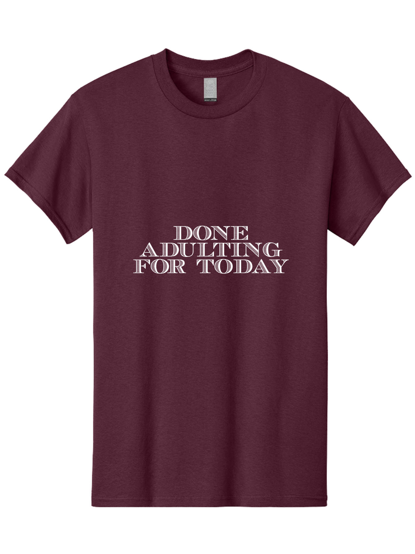 Done Adulting Men'S Graphic Tee, 100% Cotton, Comfortable Casual Summer Wear, Machine Washable, Funny Quote, Adulting Humor, Relatable Meme, Humorous Saying, Done For Today, Witty Remark, Sarcastic Phrase Aae241 3
