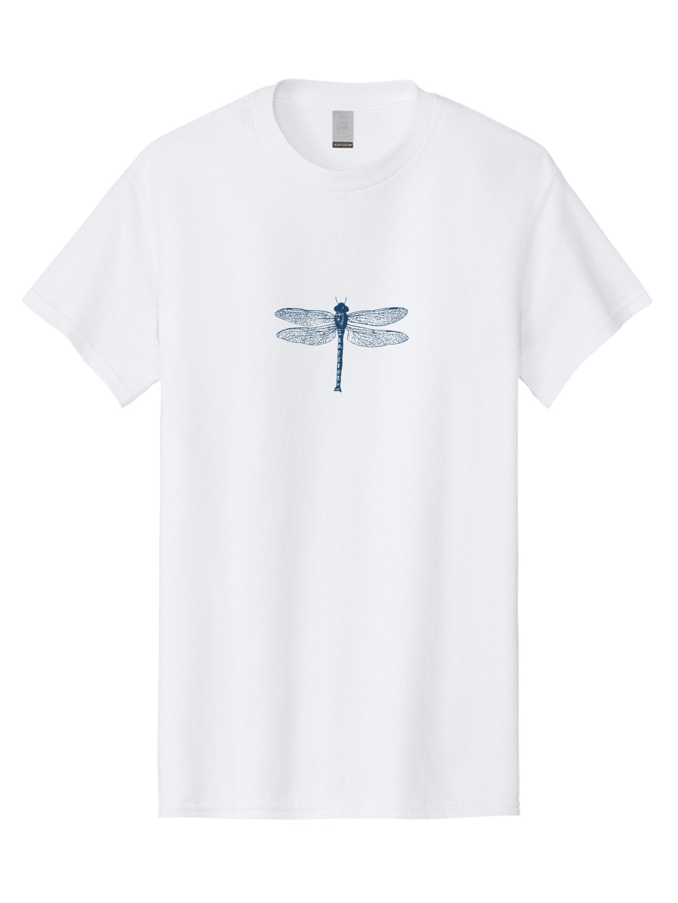 Dragonfly Men'S Graphic Tee, 100% Cotton, Comfortable Casual Summer Wear, Machine Washable, Detailed Dragonfly Illustration, Blue Insect Art, Delicate Wings, Intricate Design, Insect Graphics, Dragonfly Artwork, Ethereal Insect Aae246 10