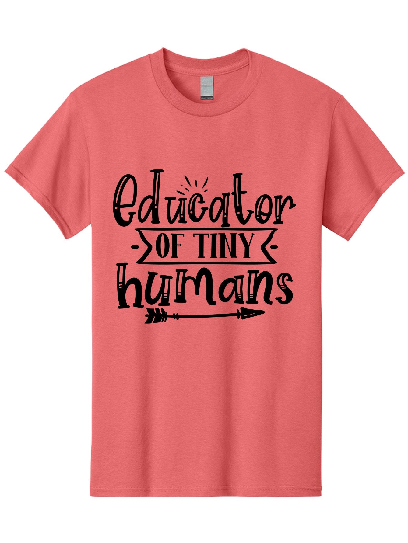 Educator Of Tiny Humans Men'S Graphic Tee, 100% Cotton, Comfortable Casual Summer Wear, Machine Washable, Teacher Quotes, Educators, Tiny Humans, Inspirational Quotes, Teaching Quotes, Motivational Quotes, Classroom Decor, Arrow Graphics, Aae253 3