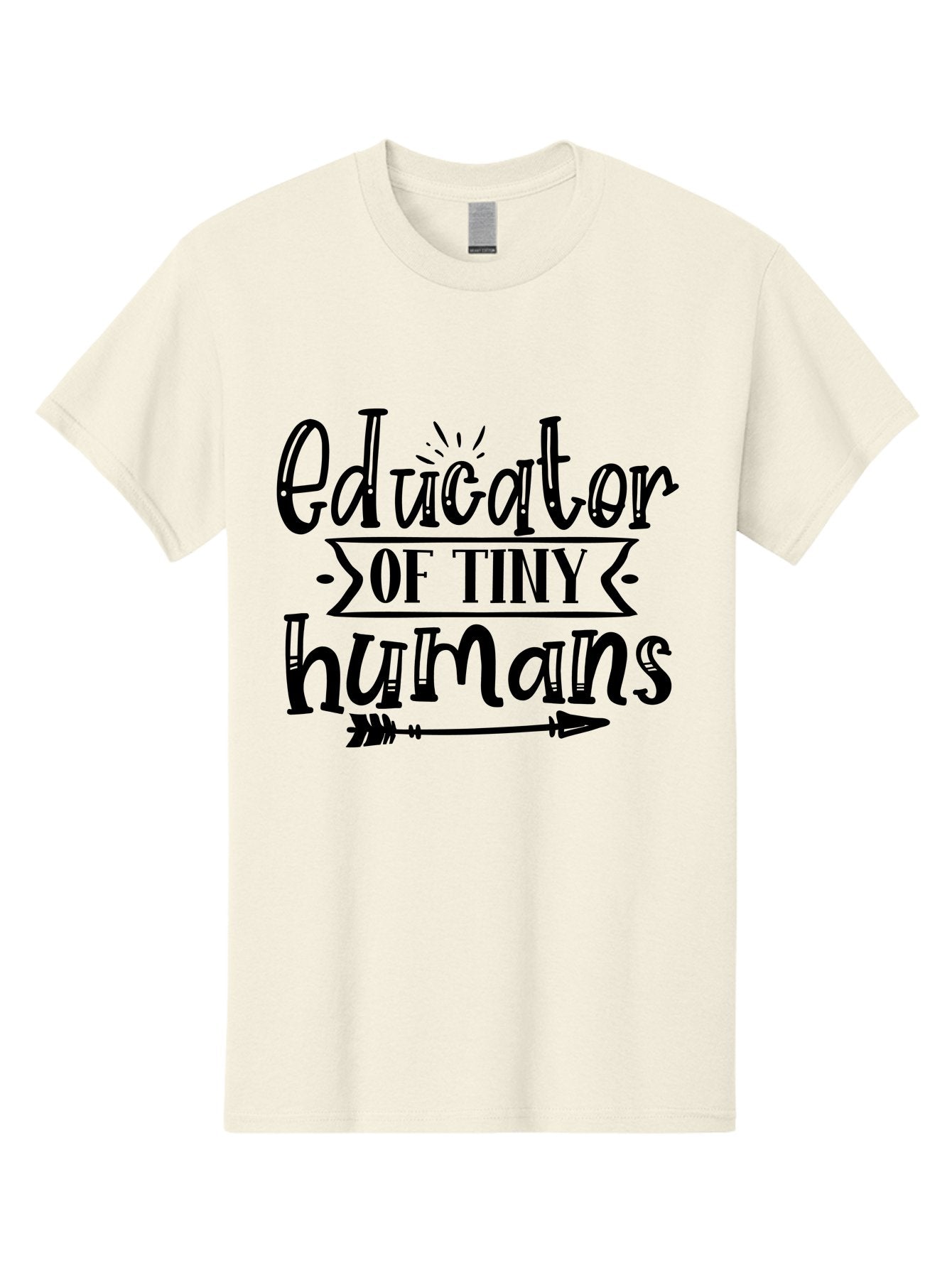 Educator Of Tiny Humans Men'S Graphic Tee, 100% Cotton, Comfortable Casual Summer Wear, Machine Washable, Teacher Quotes, Educators, Tiny Humans, Inspirational Quotes, Teaching Quotes, Motivational Quotes, Classroom Decor, Arrow Graphics, Aae253 13
