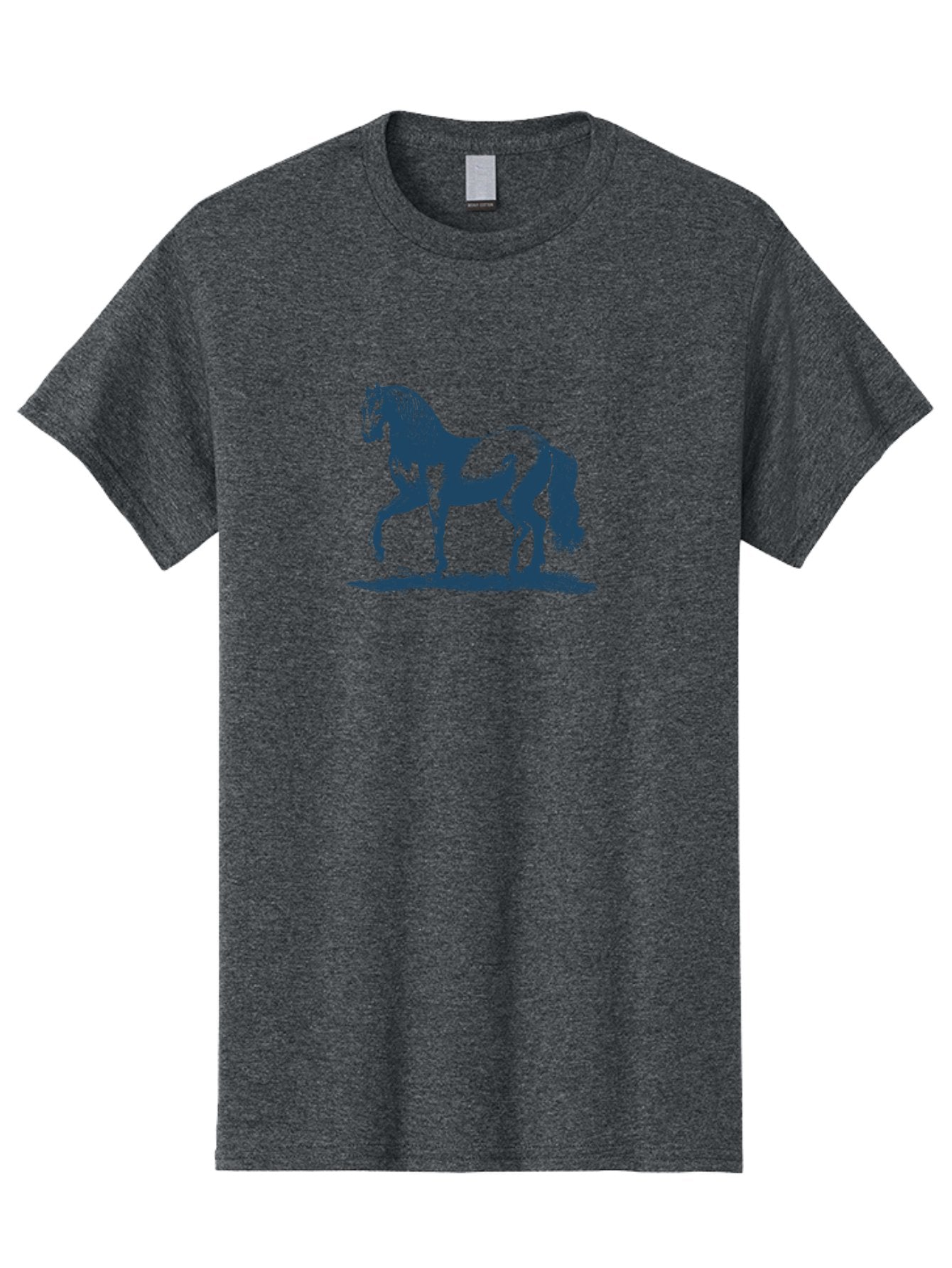 Elegant Horse Men'S Graphic Tee, 100% Cotton, Comfortable Casual Summer Wear, Machine Washable, Horse Running, Dynamic Movement, Equine Art, Horse Illustration, Majestic Animal, Flowing Mane, Dynamic Pose, Grassy Ground, Bold Lines Aae257 11