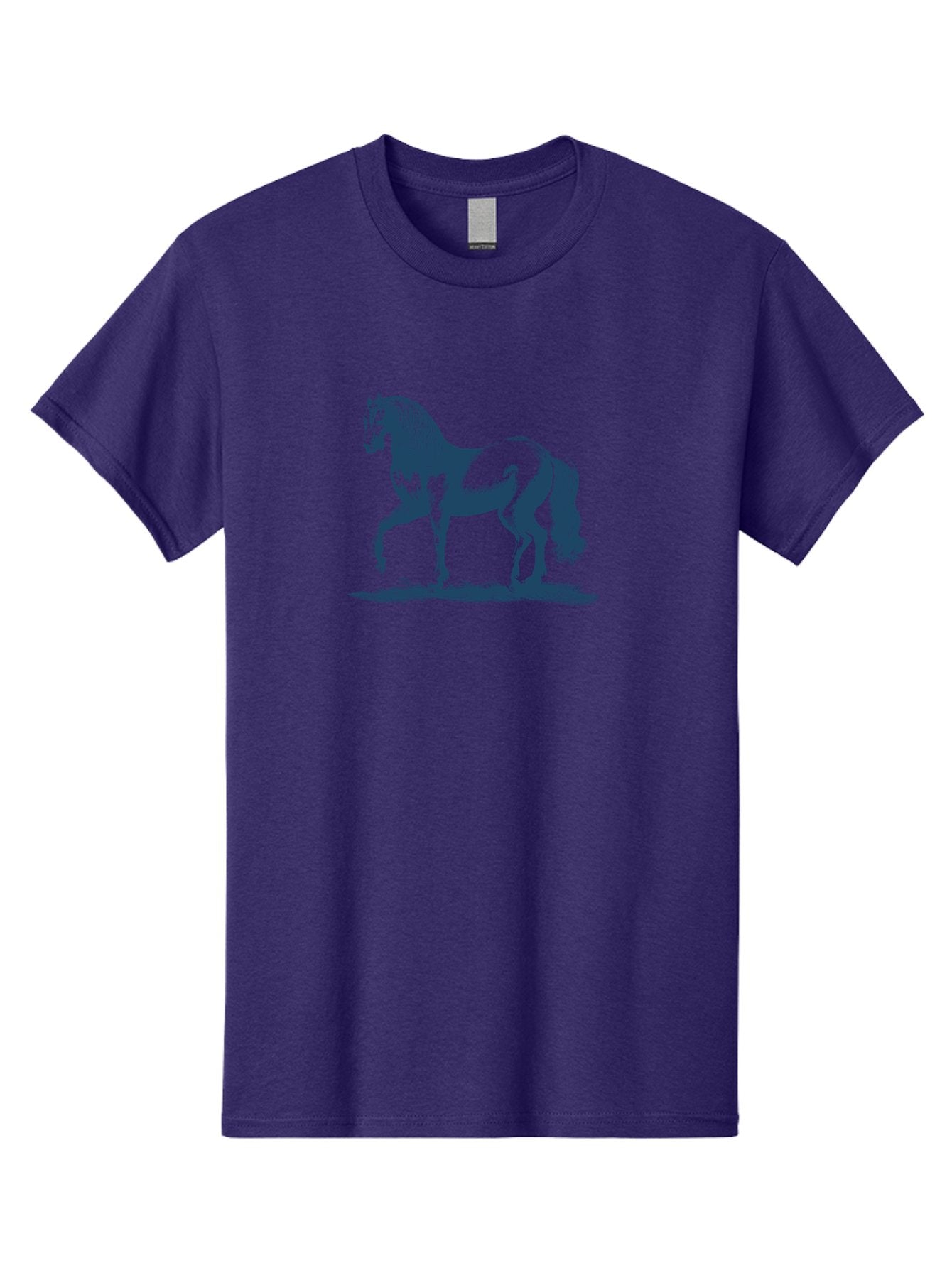 Elegant Horse Men'S Graphic Tee, 100% Cotton, Comfortable Casual Summer Wear, Machine Washable, Horse Running, Dynamic Movement, Equine Art, Horse Illustration, Majestic Animal, Flowing Mane, Dynamic Pose, Grassy Ground, Bold Lines Aae257 13